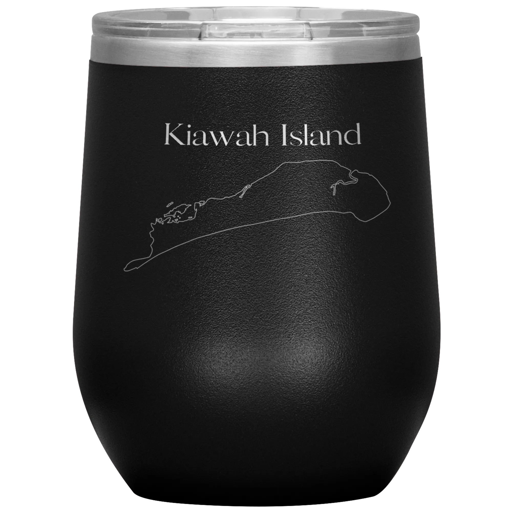 Kiawah Island Map Wine Tumbler