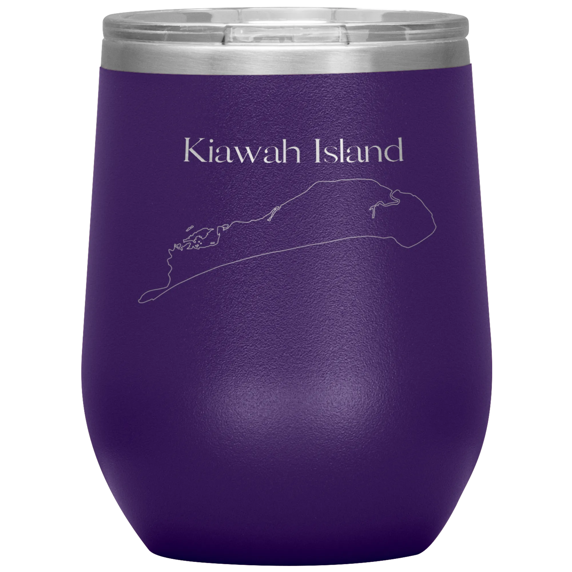 Kiawah Island Map Wine Tumbler