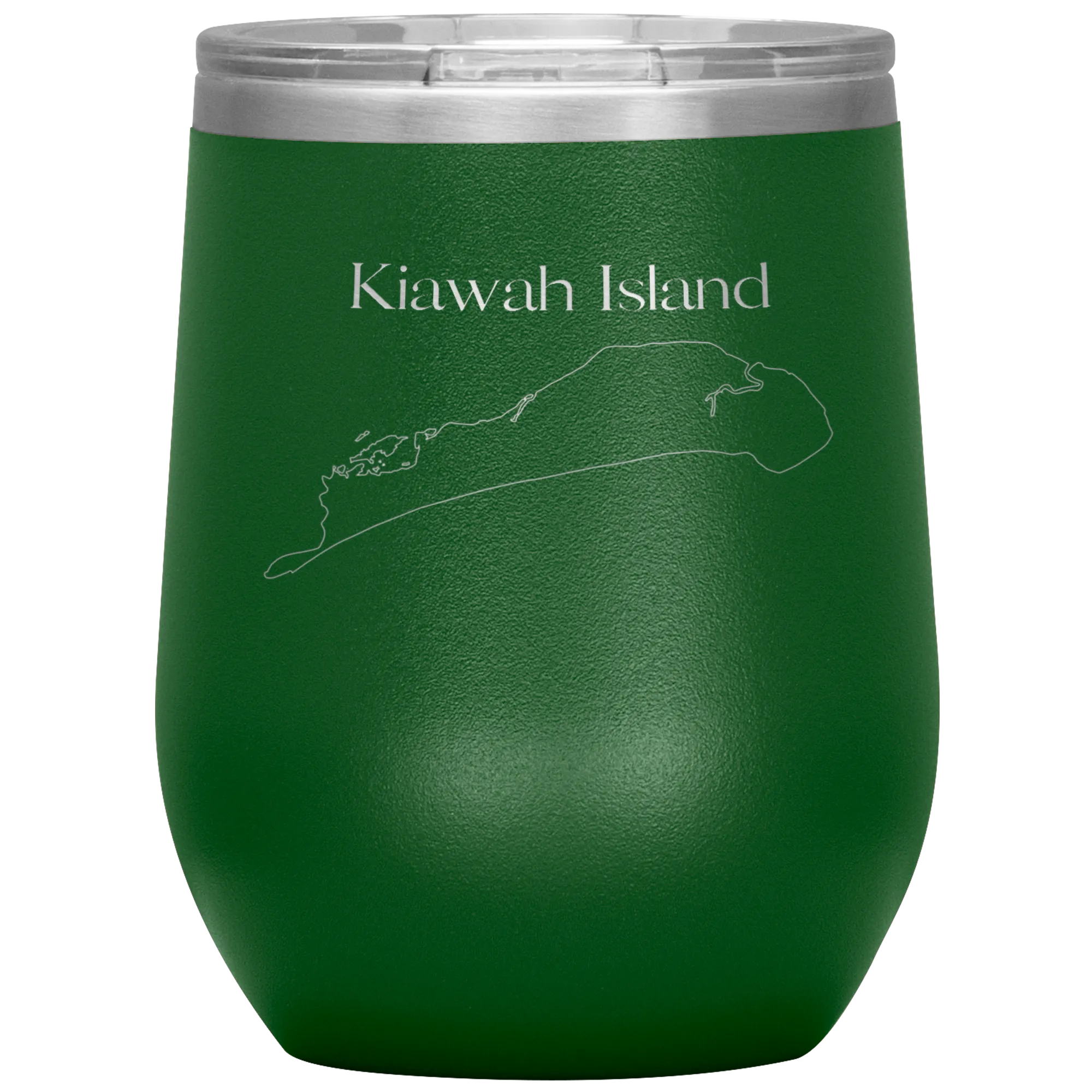 Kiawah Island Map Wine Tumbler
