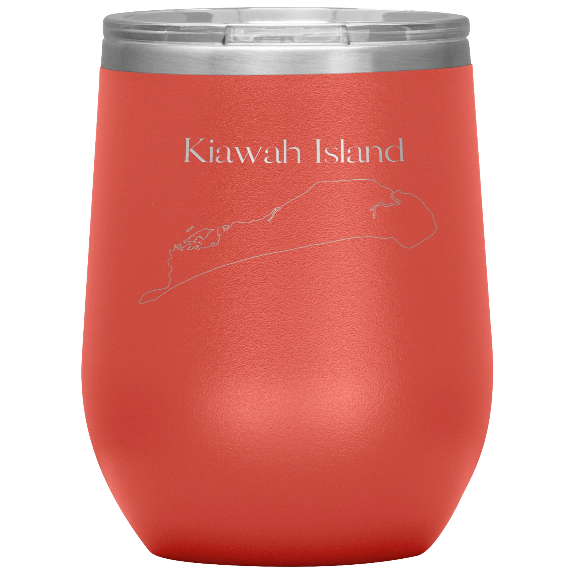 Kiawah Island Map Wine Tumbler