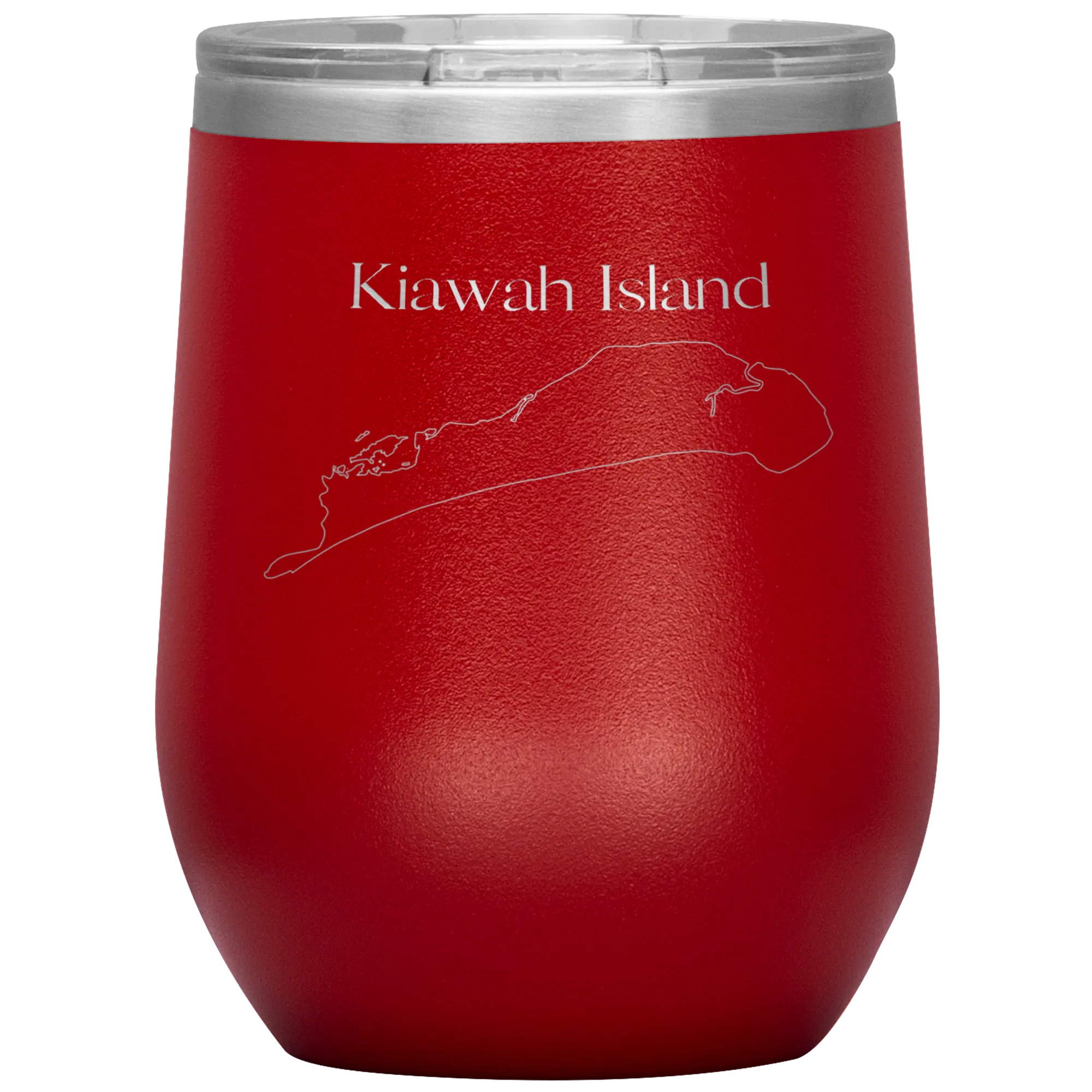 Kiawah Island Map Wine Tumbler