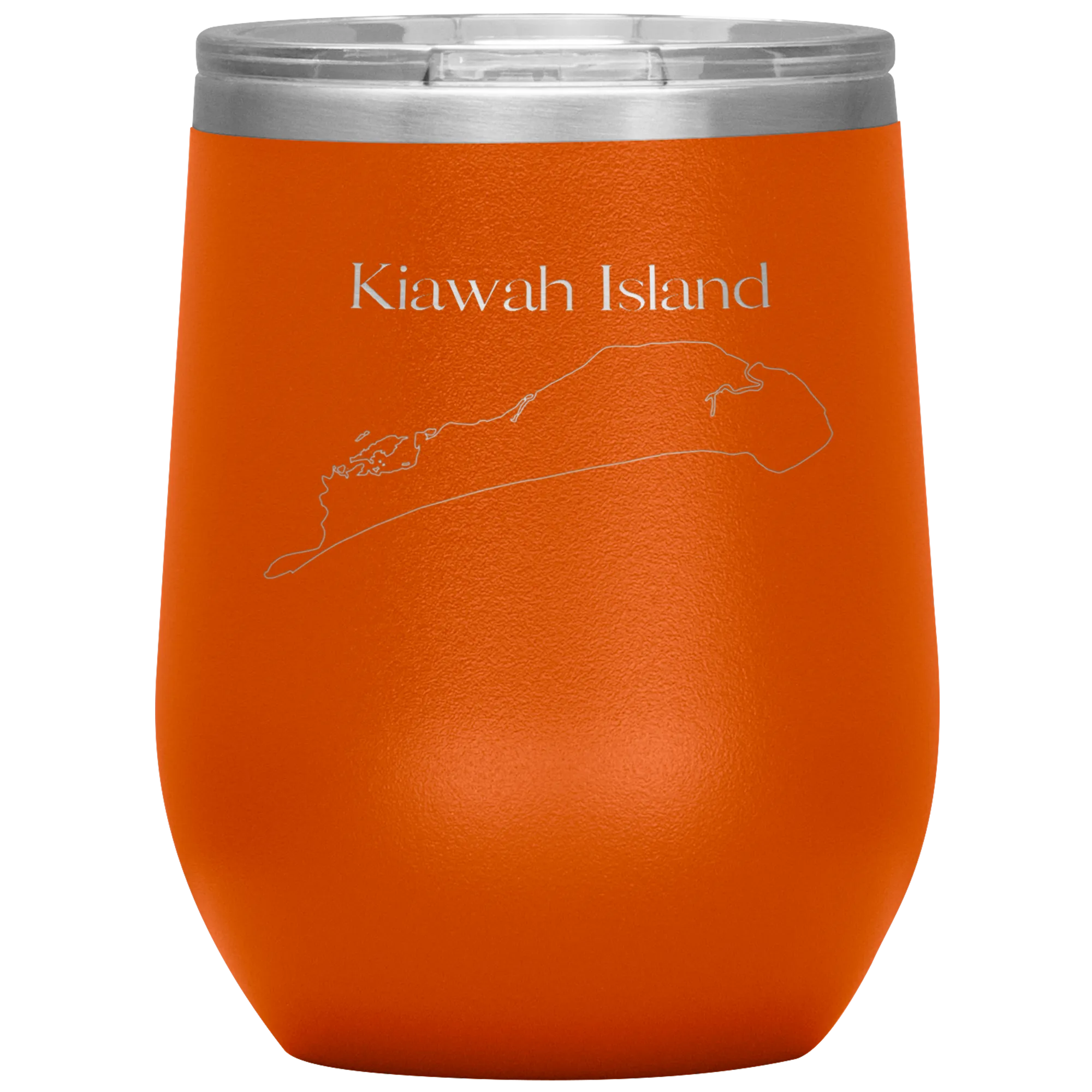 Kiawah Island Map Wine Tumbler