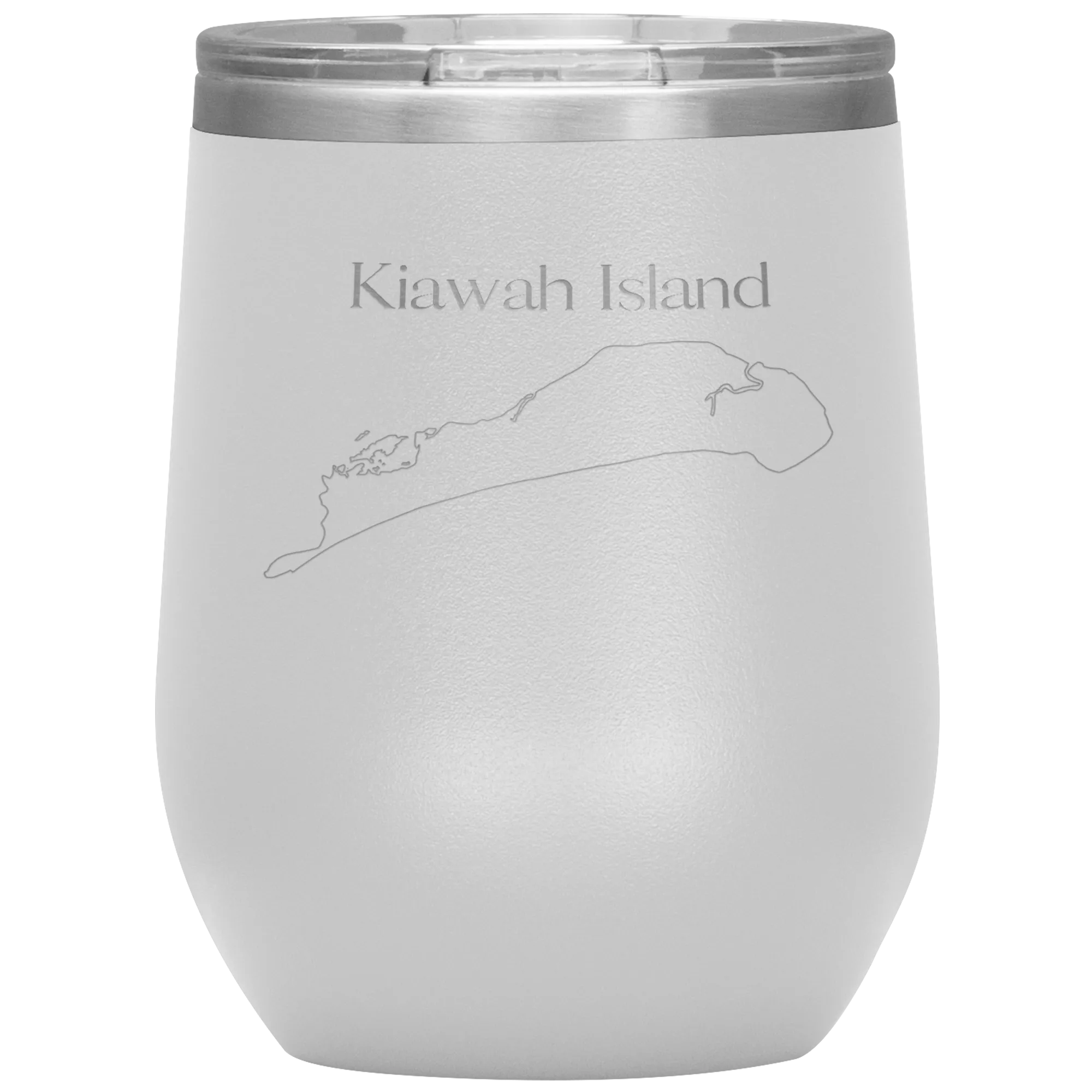 Kiawah Island Map Wine Tumbler