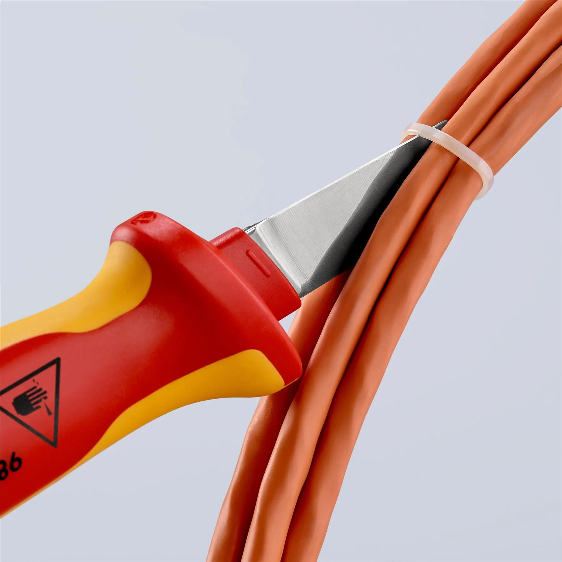 KNIPEX Cable Knife VDE Insulated Multi Component Handle 50mm Blade Length 98 52 SB