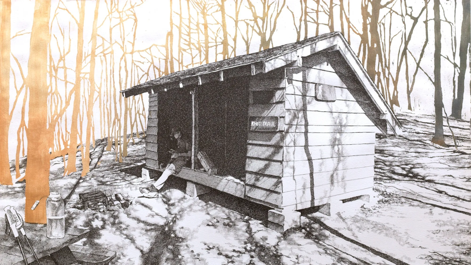 Knob Maul Shelter, Virginia, [ 37.0008, -8140446 ]