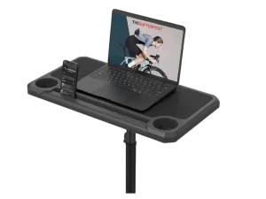 KOM Cycling Media Display - Indoor Cycling Desk for Bicycle Trainer - Bike Desk Creates Rad Indoor Cycling Pain Cave - Perfect for Displaying Zwift, TR, and Wahoo SUF!