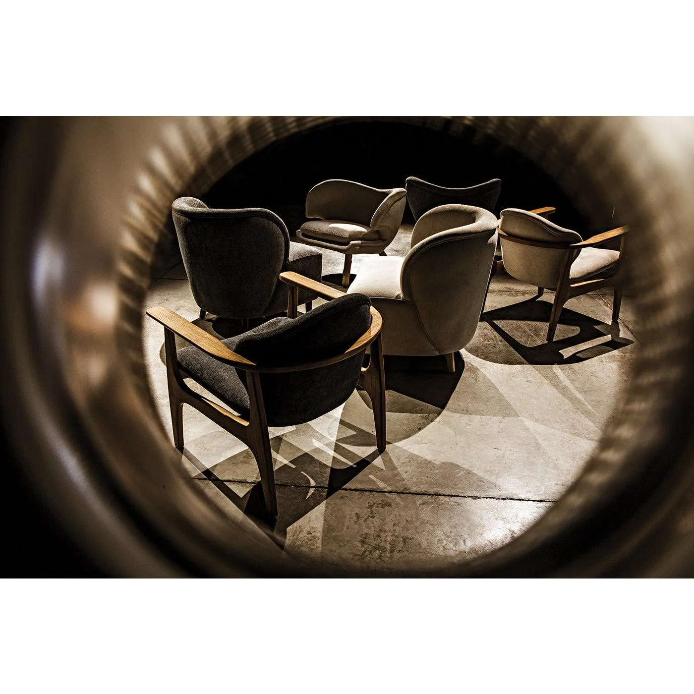 Laffont Chair with Wheat Fabric