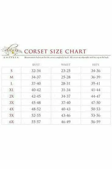 Lavish Black Lace Front Zipper Corset