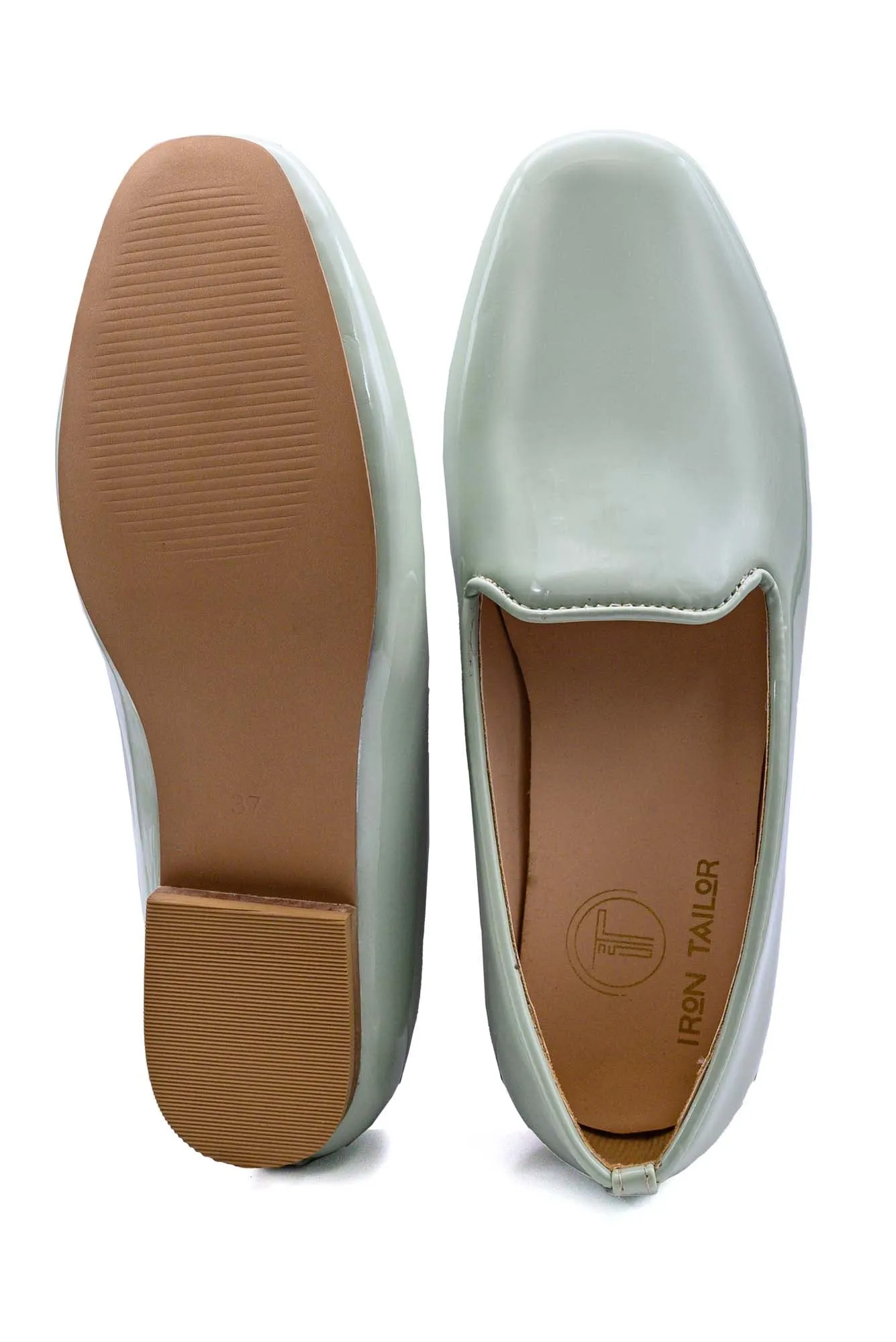 Light Green Leather  Loafer