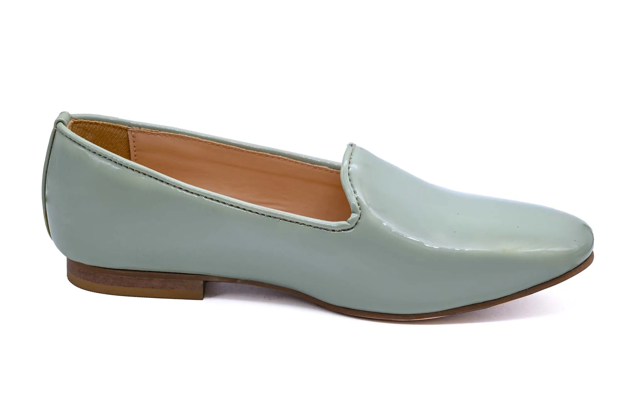 Light Green Leather  Loafer