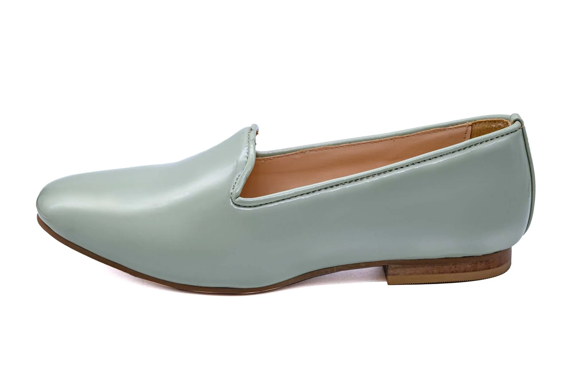 Light Green Leather  Loafer