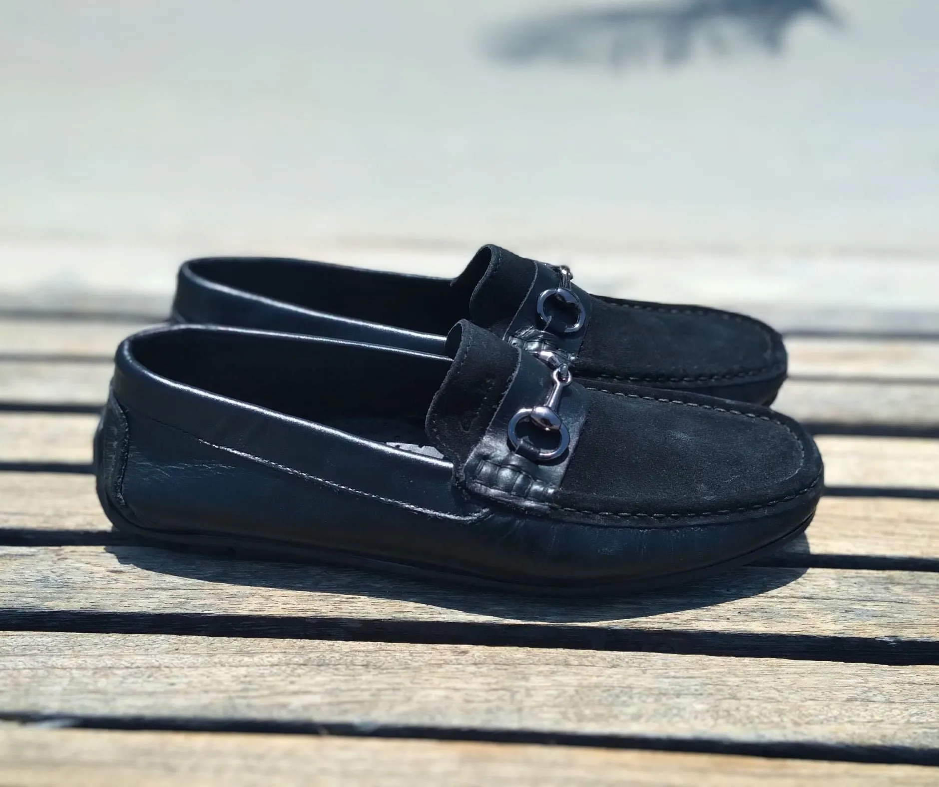 Loafer Shoes Genuine Leather Black