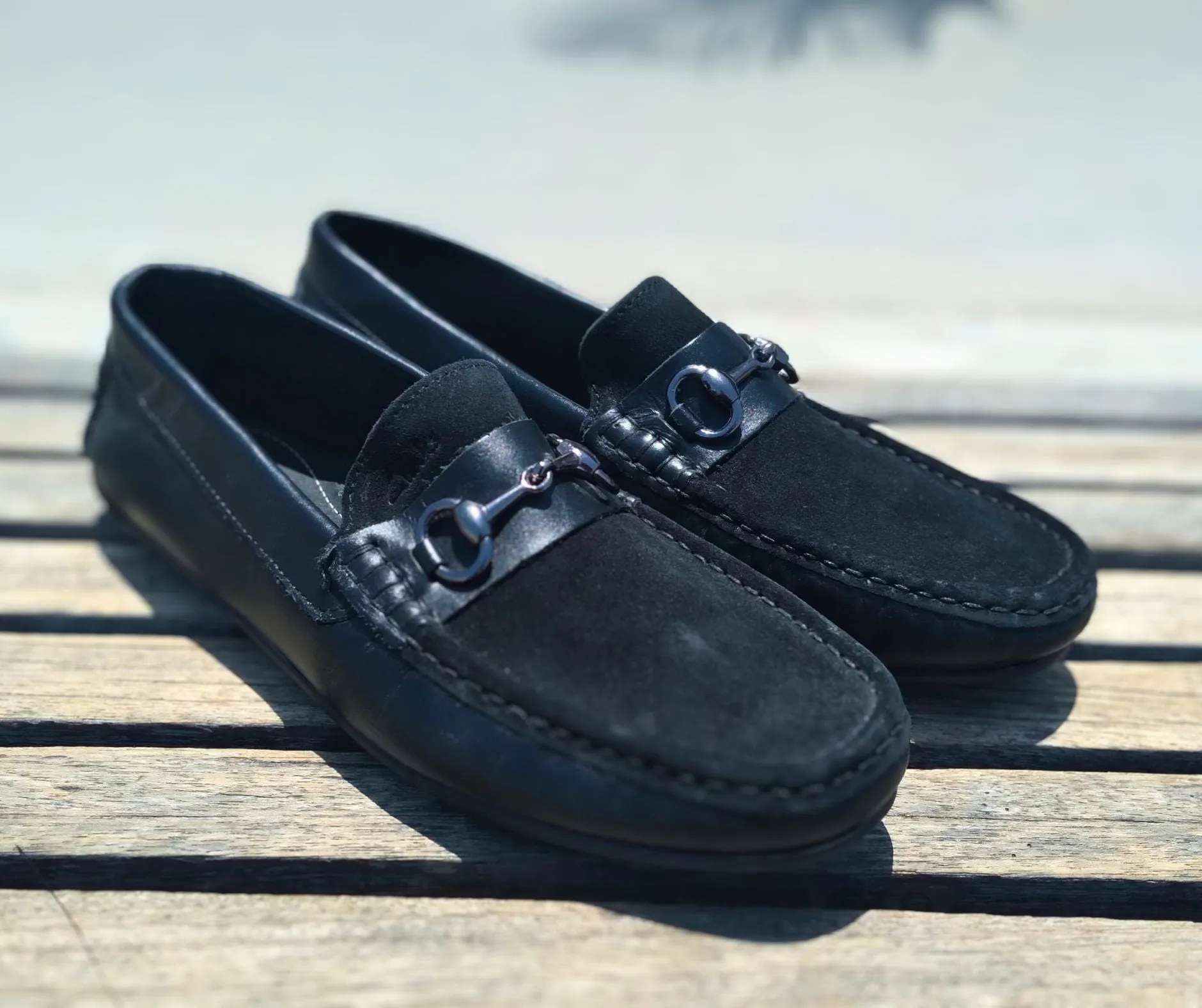 Loafer Shoes Genuine Leather Black