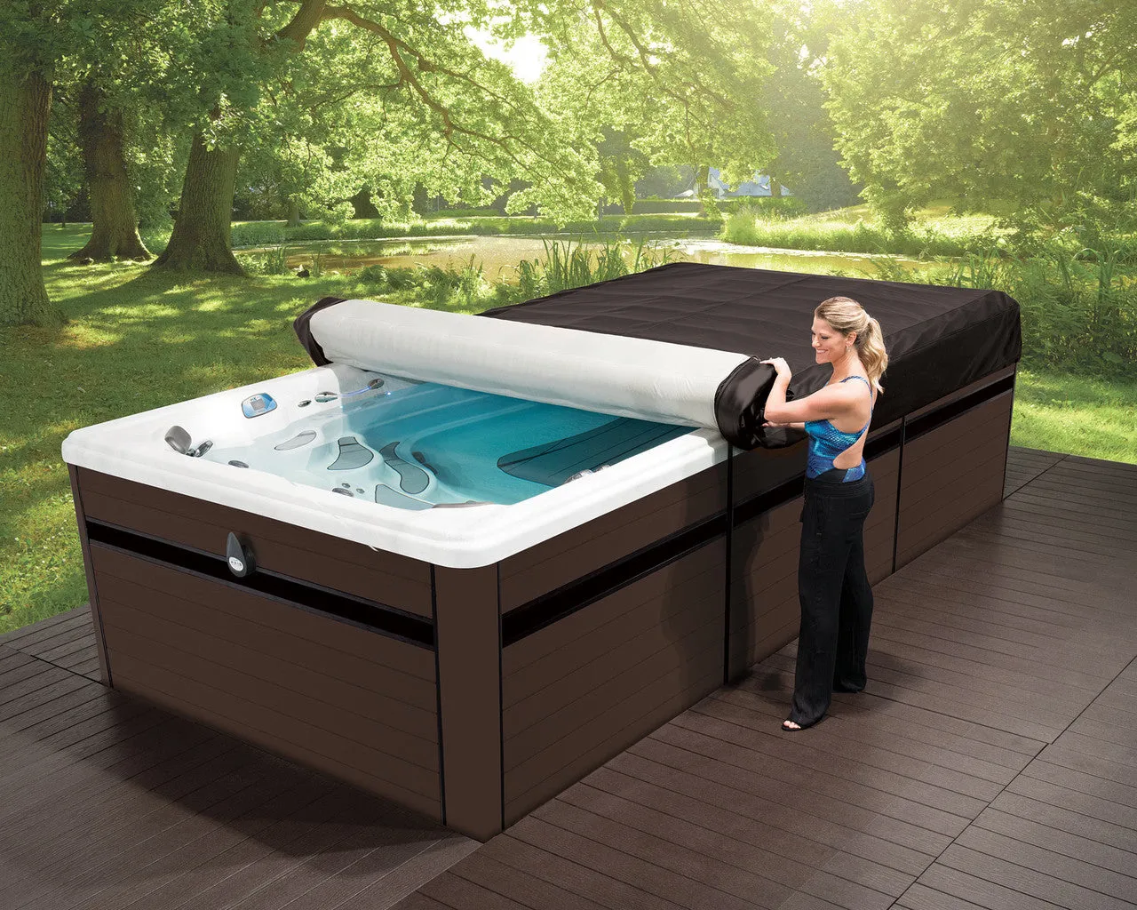 Master Spa - AXCVR15 - Axis Spa Cover 15' x 8' for H2X Trainer 15 Spas