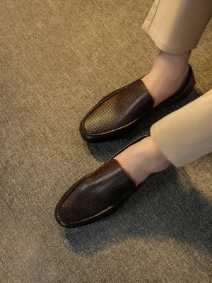 Men "FELIPE" Penny Keeper Casual Slip-On Leather Moccasins