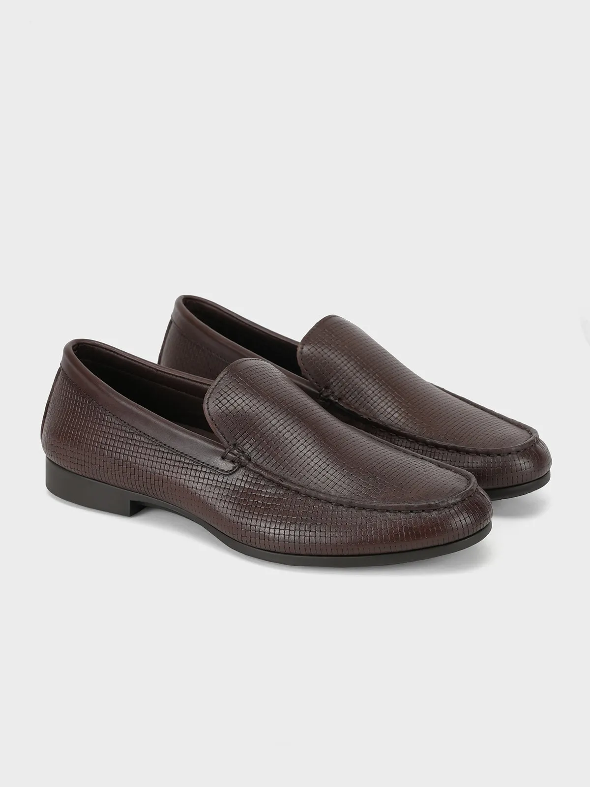 Men "FELIPE" Penny Keeper Casual Slip-On Leather Moccasins