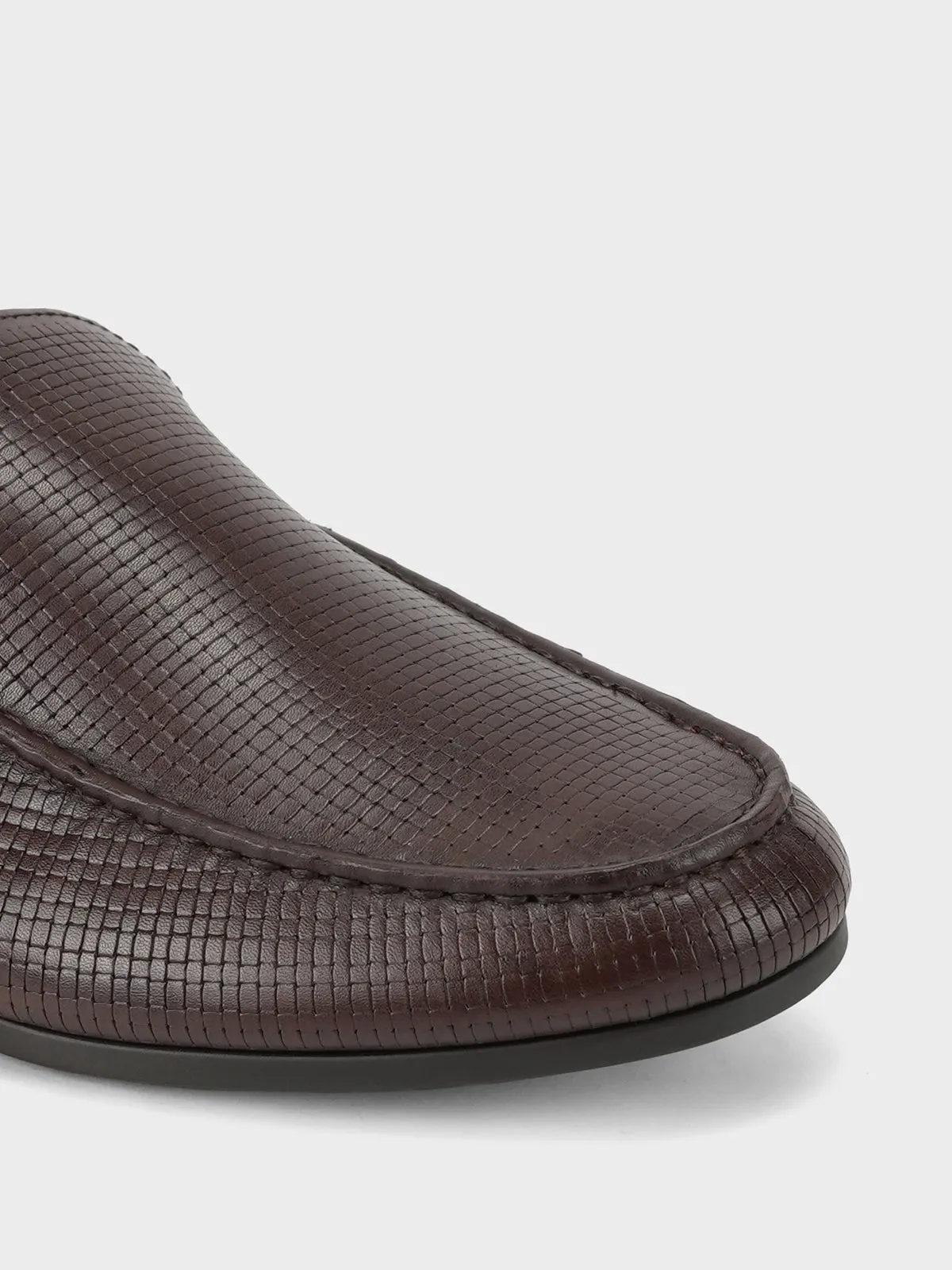 Men "FELIPE" Penny Keeper Casual Slip-On Leather Moccasins