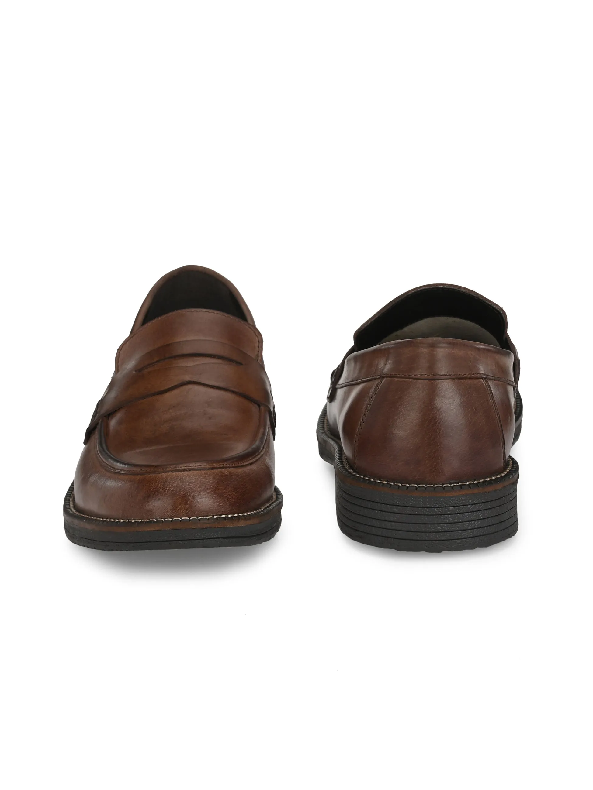 MEN'S BURNISH LEATHER MOCCASIN