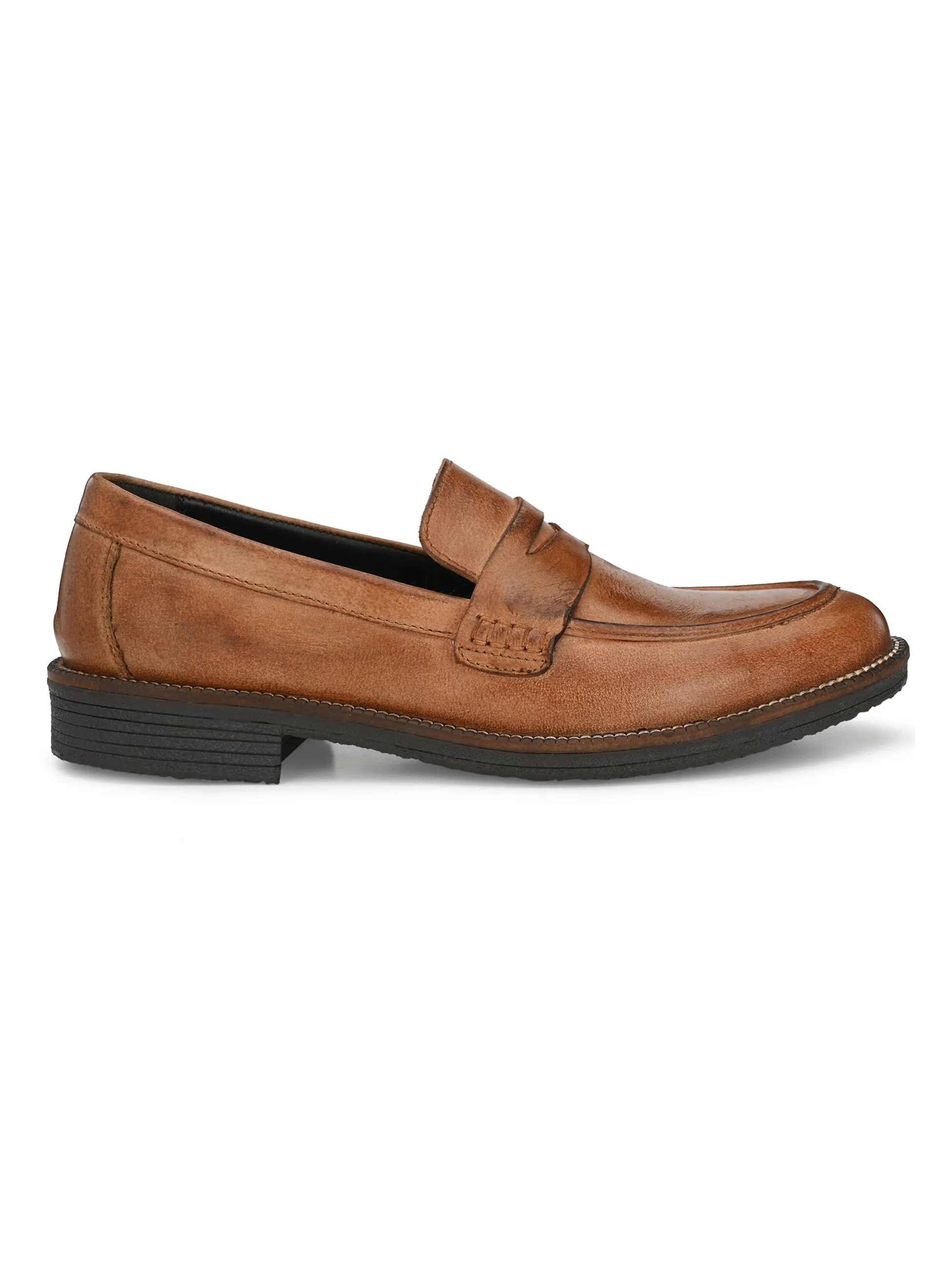 MEN'S BURNISH LEATHER MOCCASIN