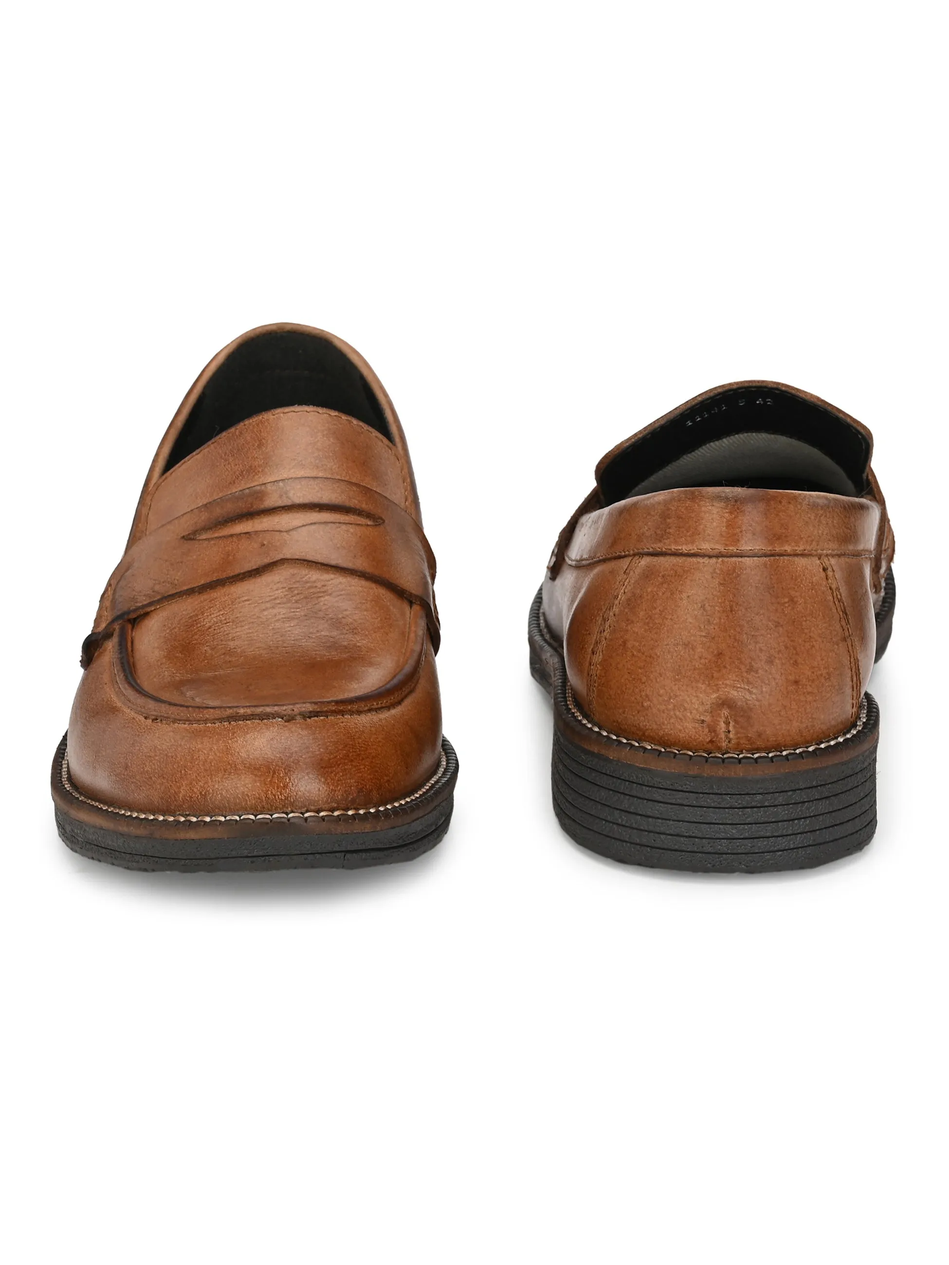MEN'S BURNISH LEATHER MOCCASIN