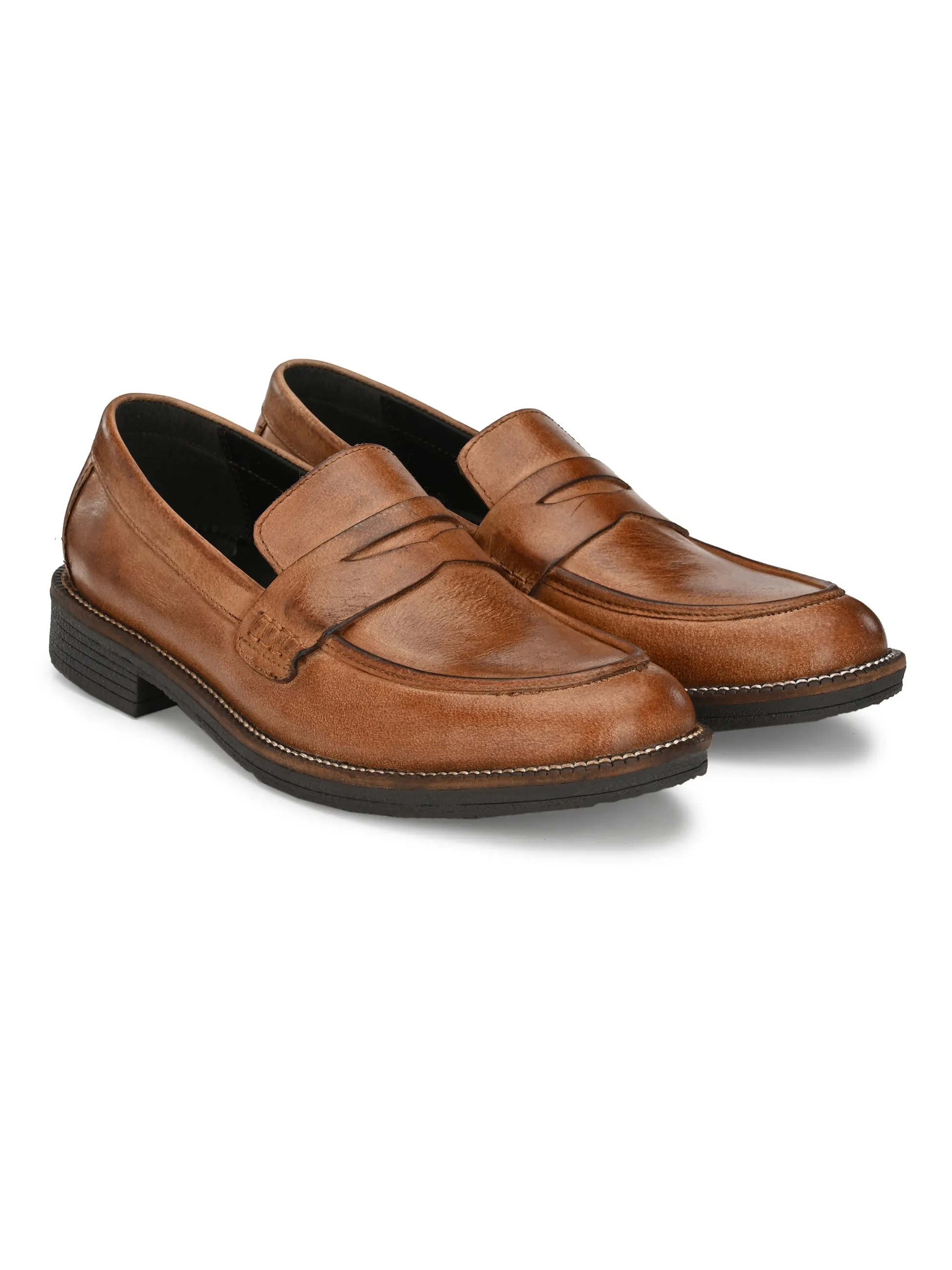 MEN'S BURNISH LEATHER MOCCASIN