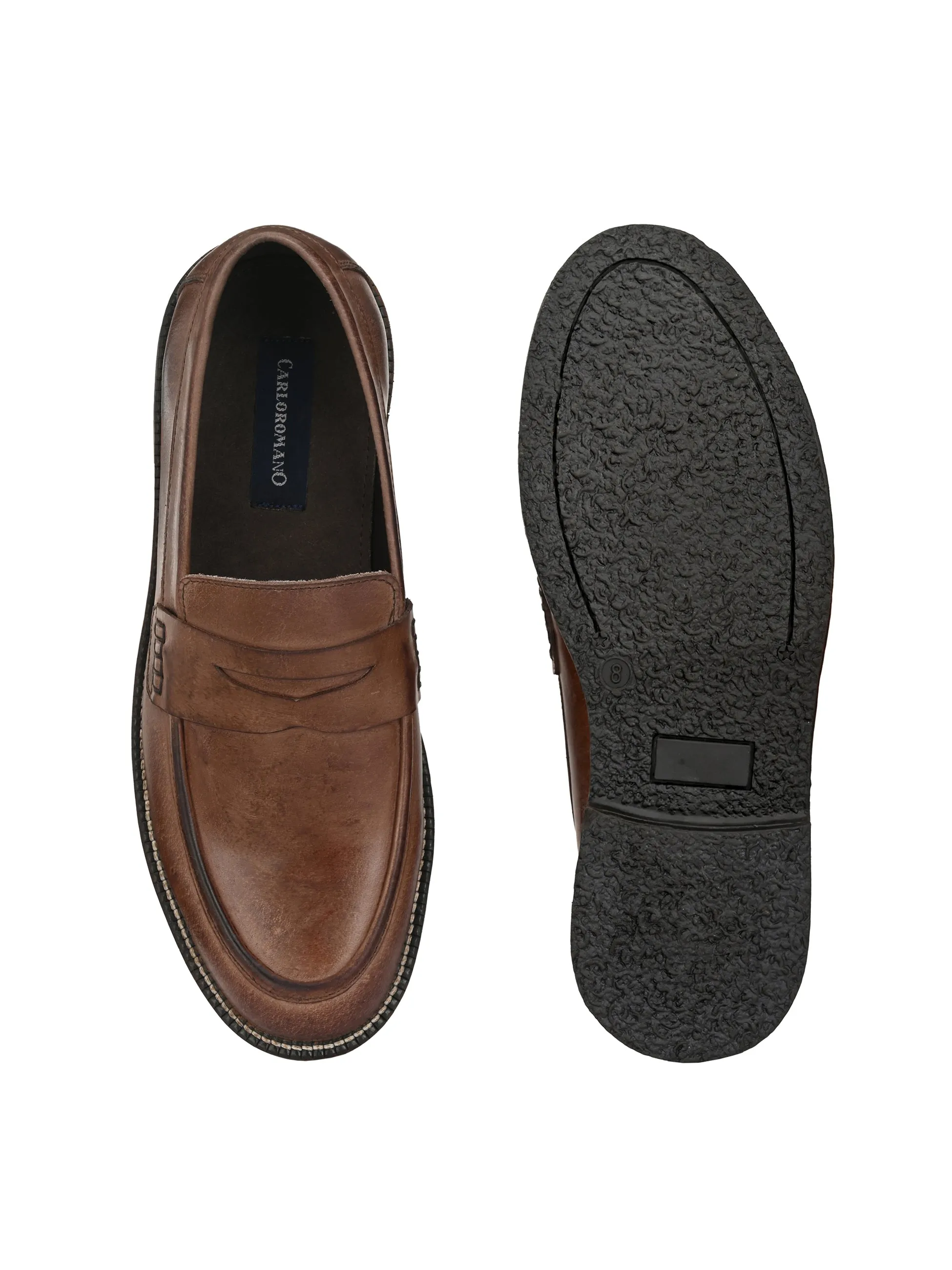 MEN'S BURNISH LEATHER MOCCASIN