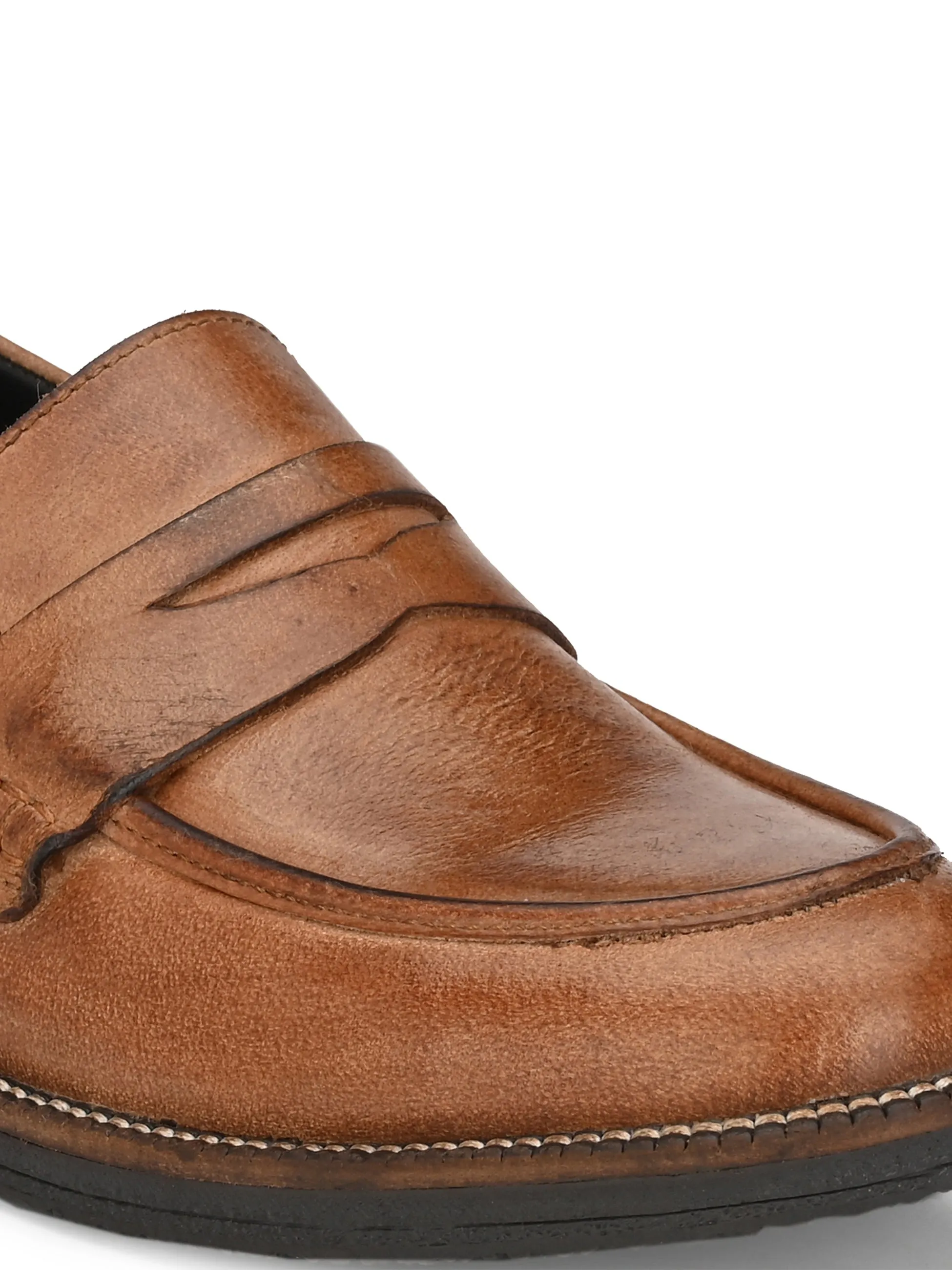 MEN'S BURNISH LEATHER MOCCASIN