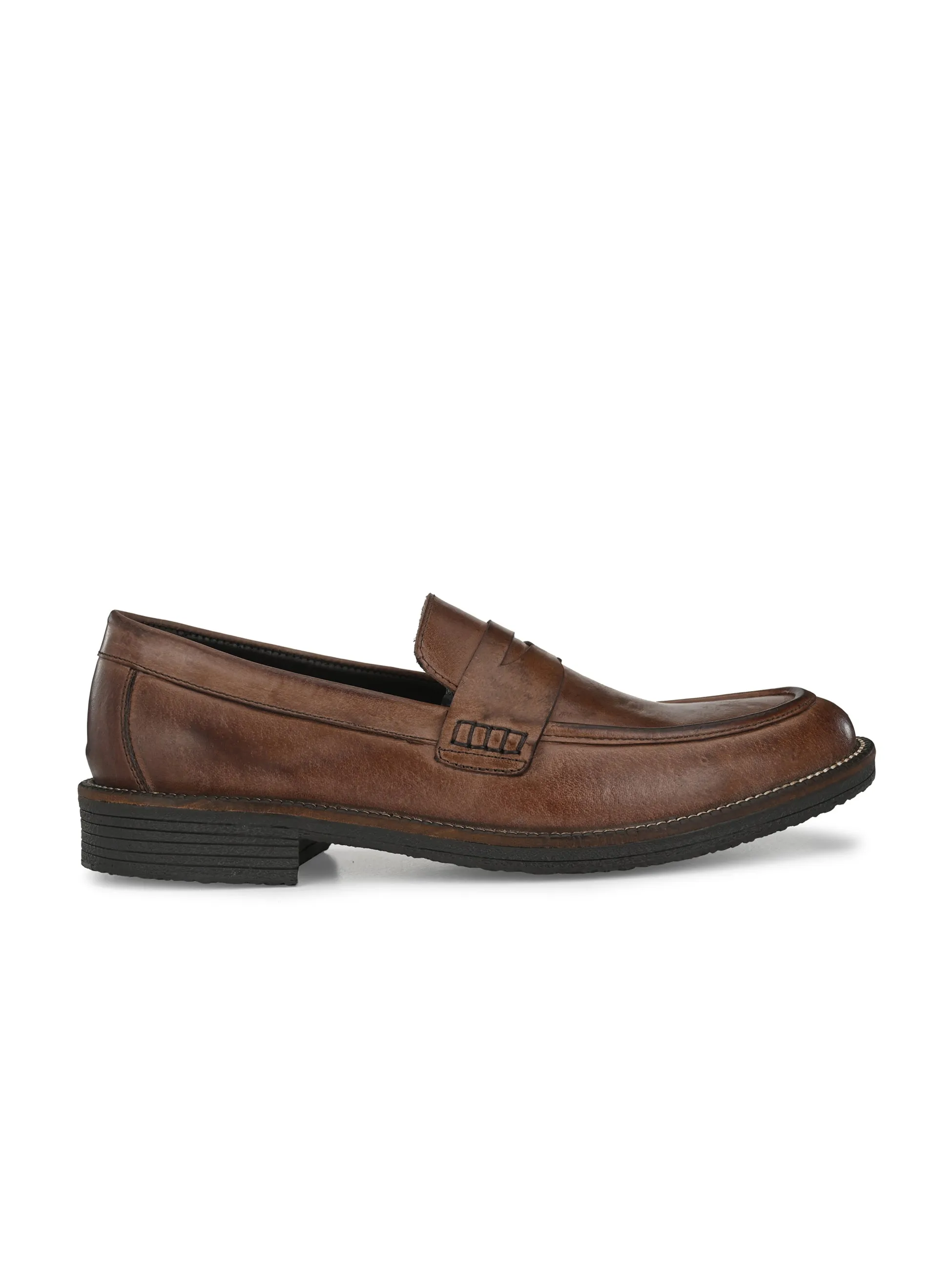 MEN'S BURNISH LEATHER MOCCASIN