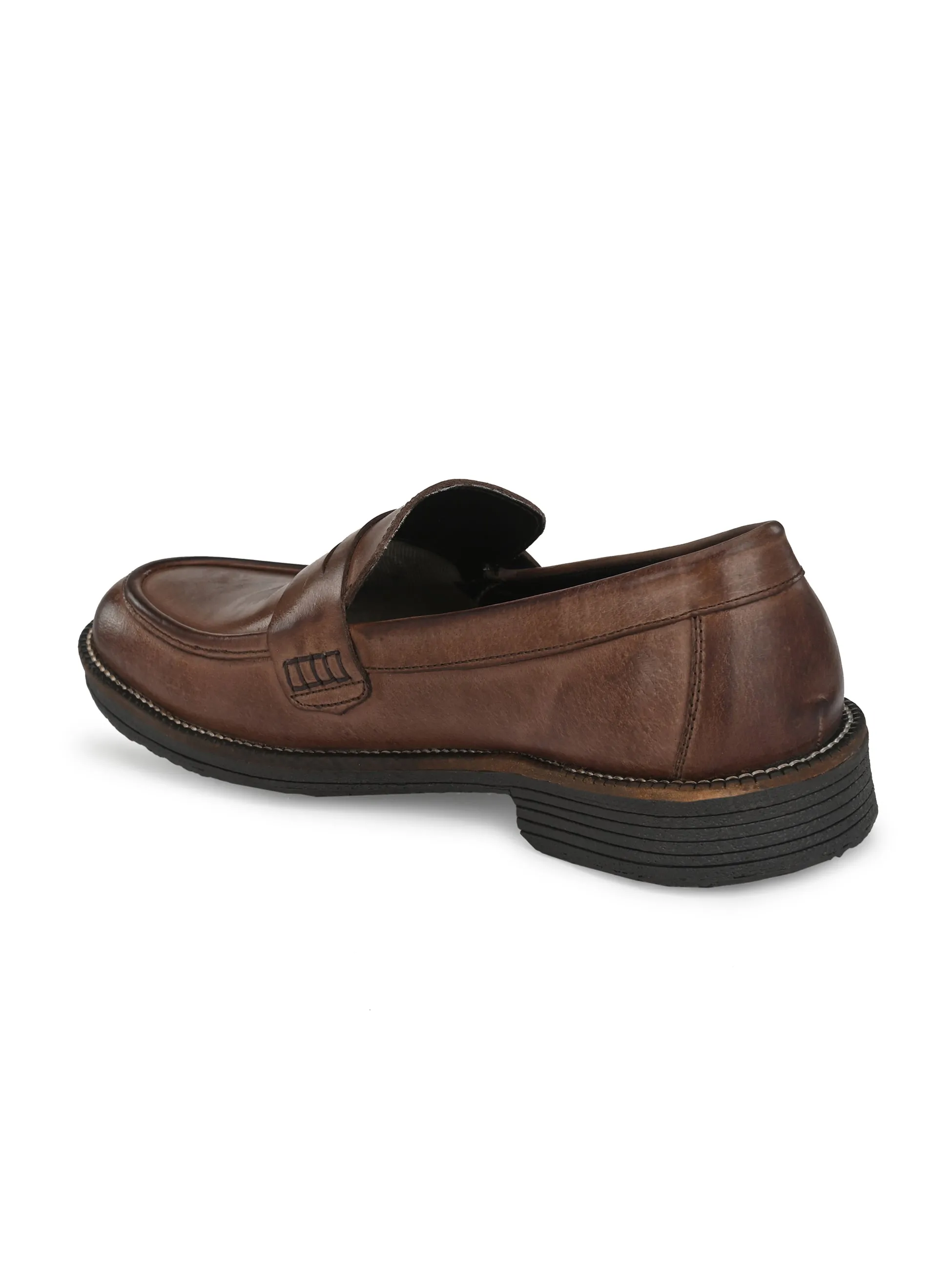 MEN'S BURNISH LEATHER MOCCASIN
