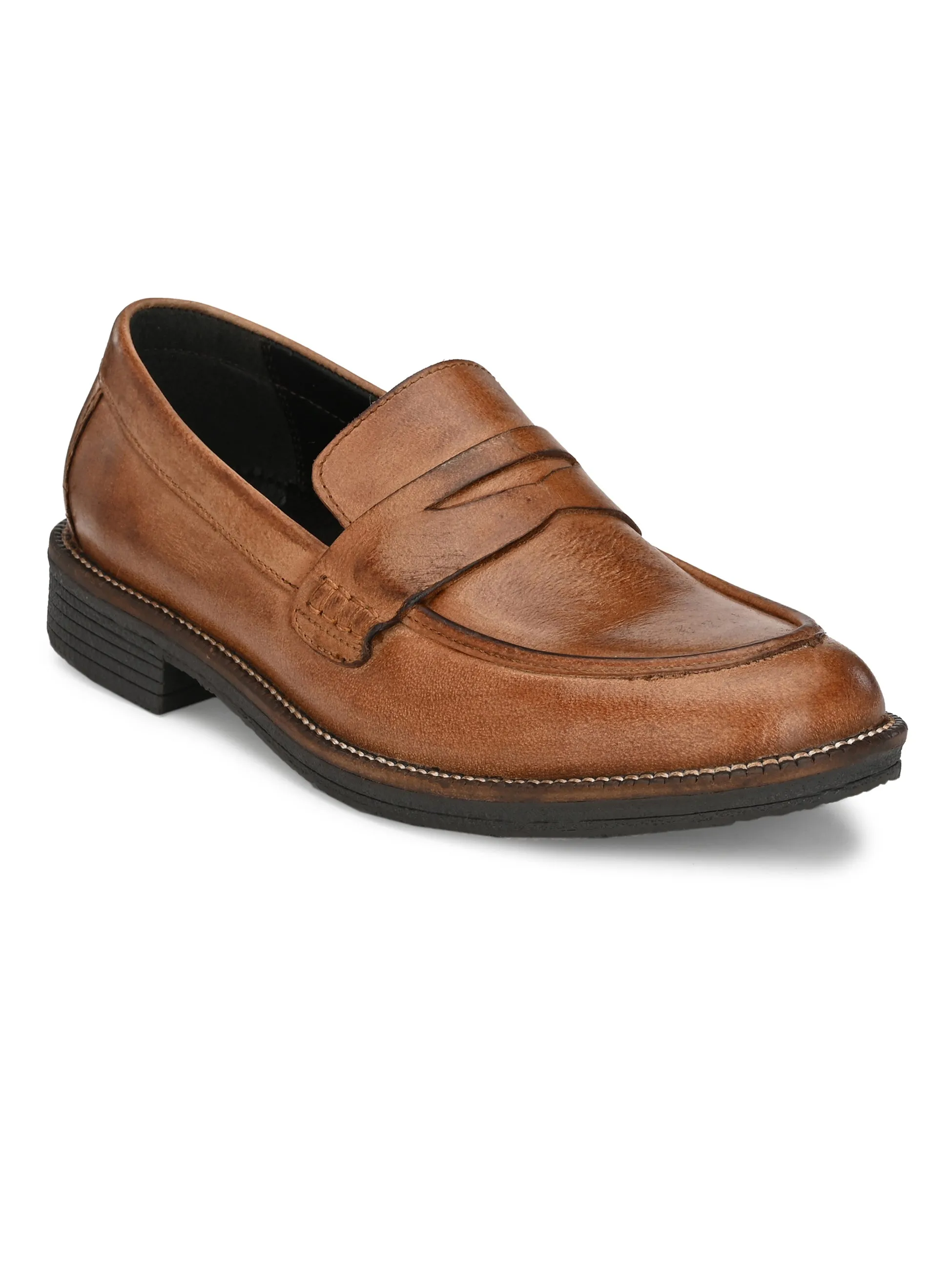 MEN'S BURNISH LEATHER MOCCASIN