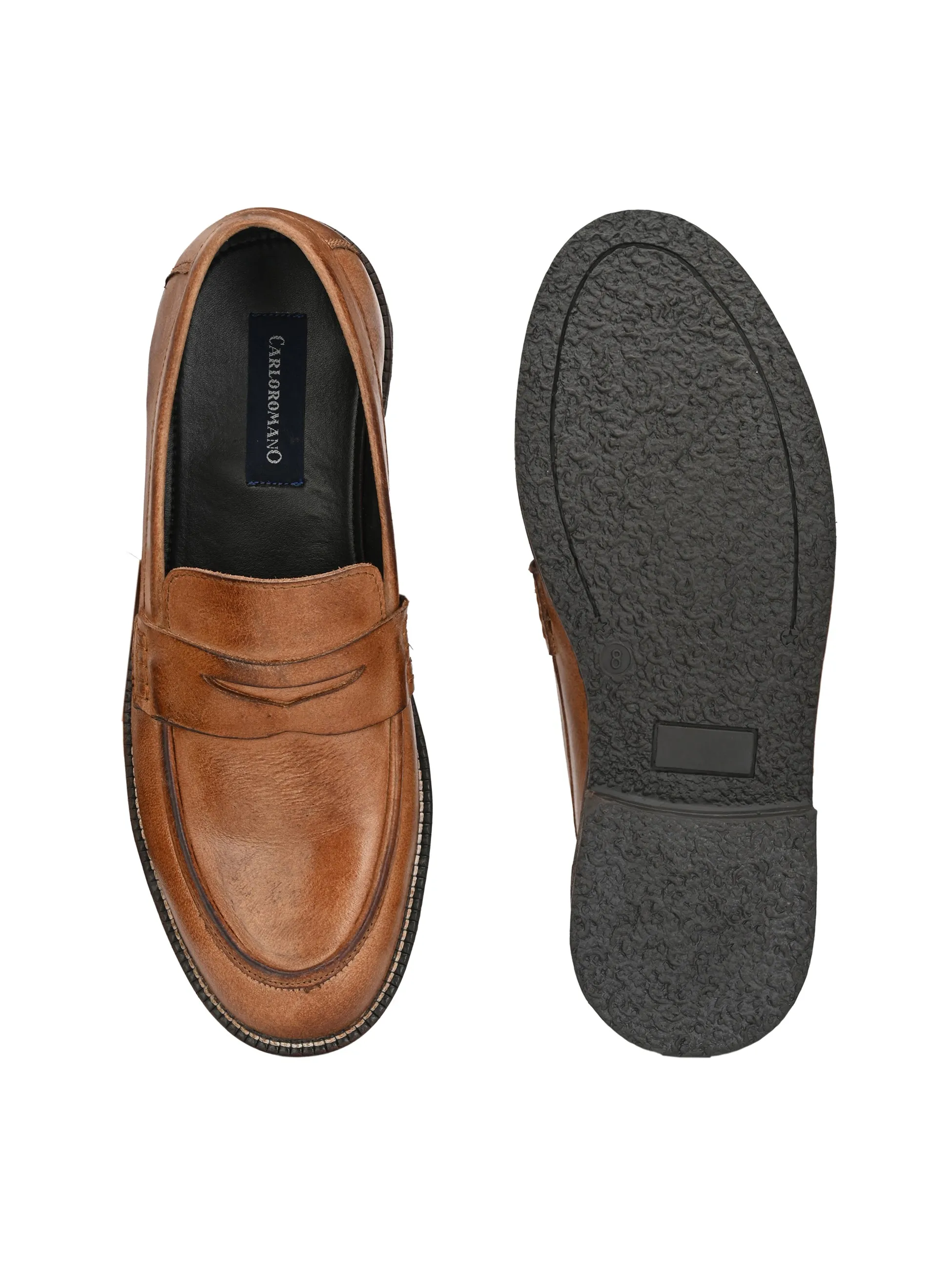 MEN'S BURNISH LEATHER MOCCASIN