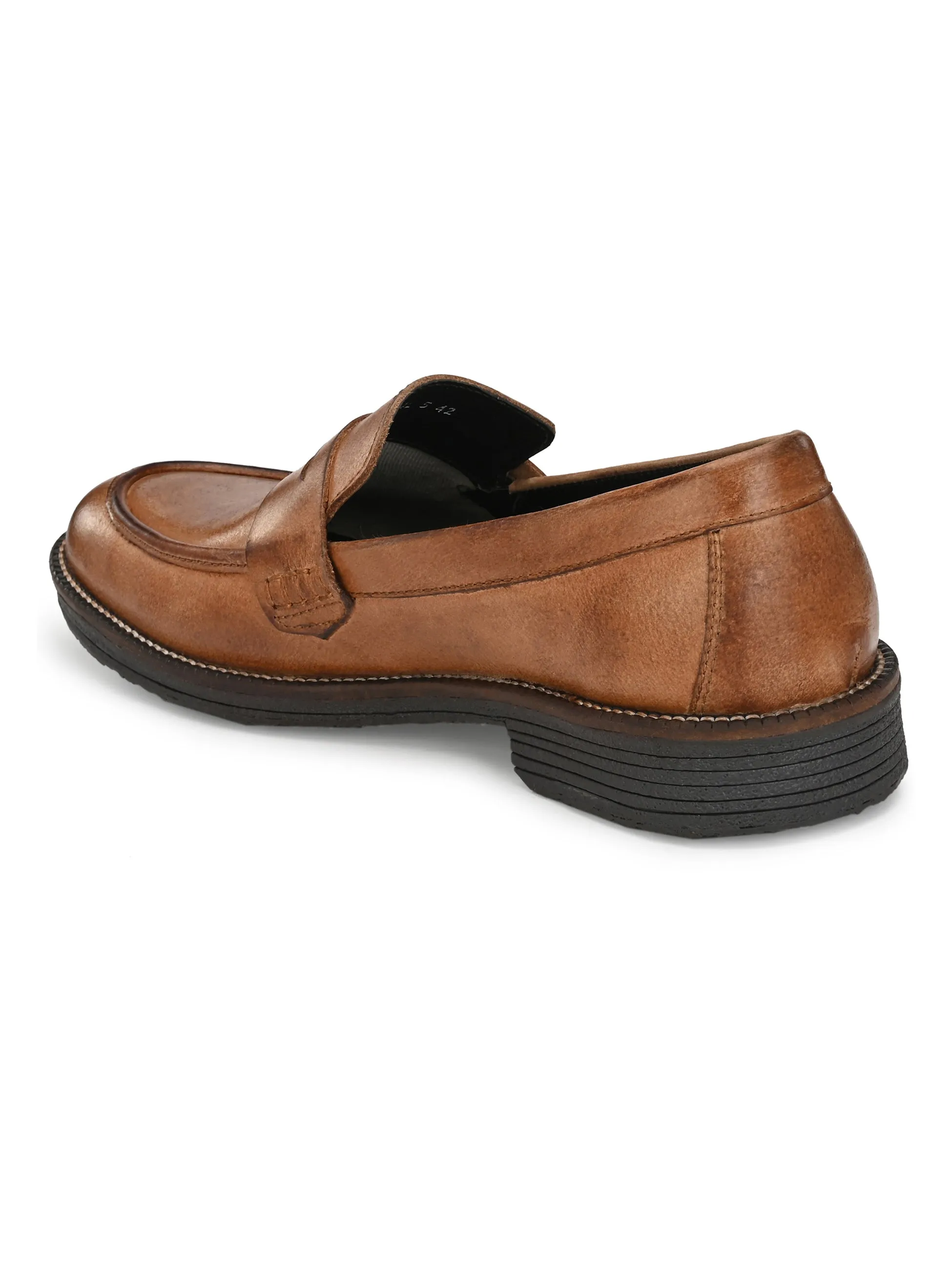 MEN'S BURNISH LEATHER MOCCASIN