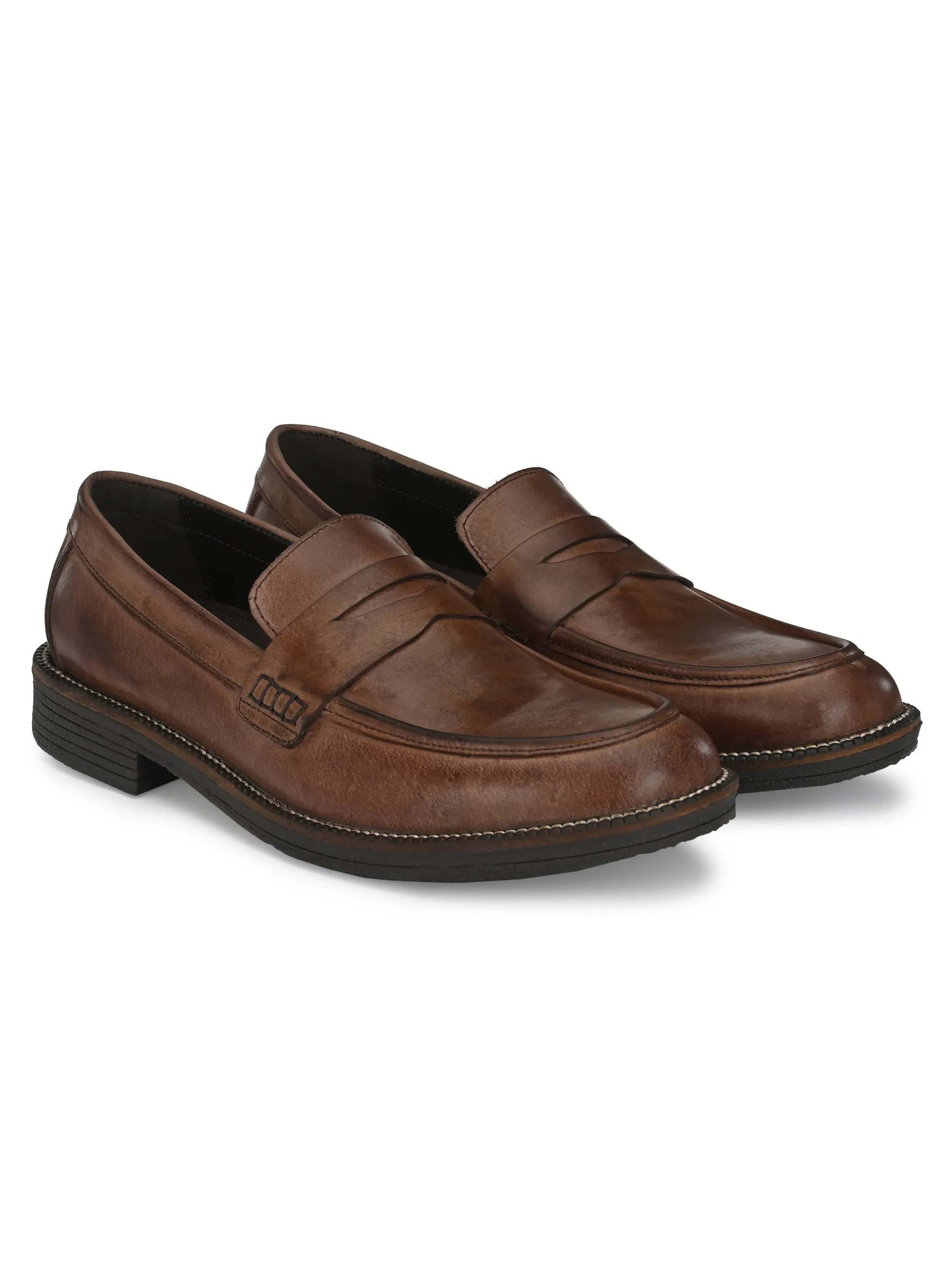 MEN'S BURNISH LEATHER MOCCASIN