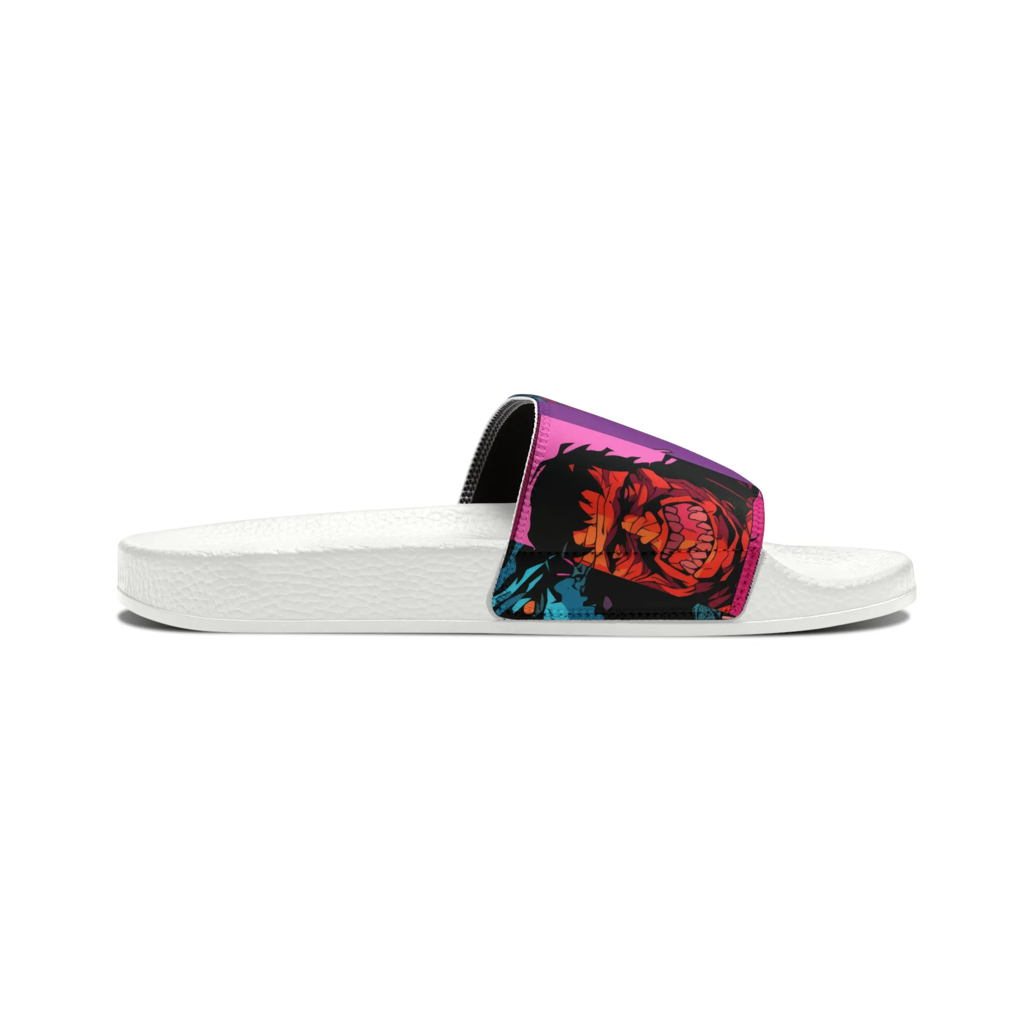 Men's Slide Sandals - Spooky Monsters Anime Beta