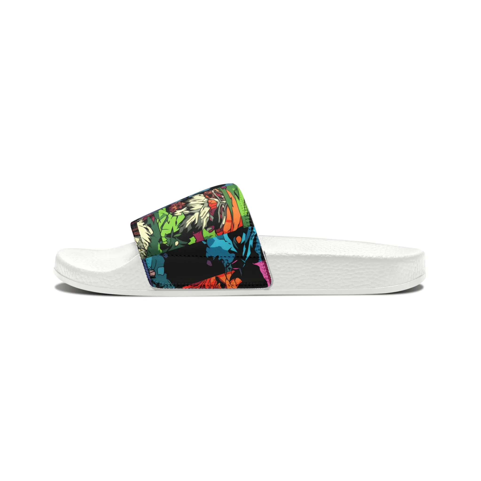 Men's Slide Sandals - Spooky Monsters Anime Beta