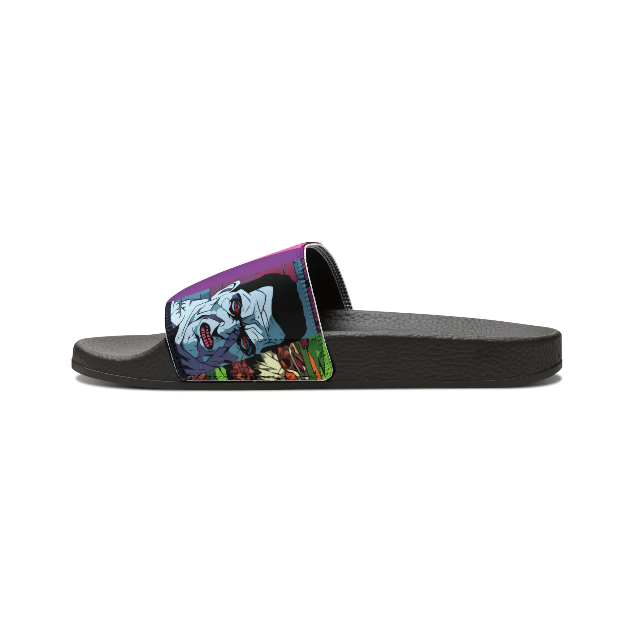 Men's Slide Sandals - Spooky Monsters Anime Beta