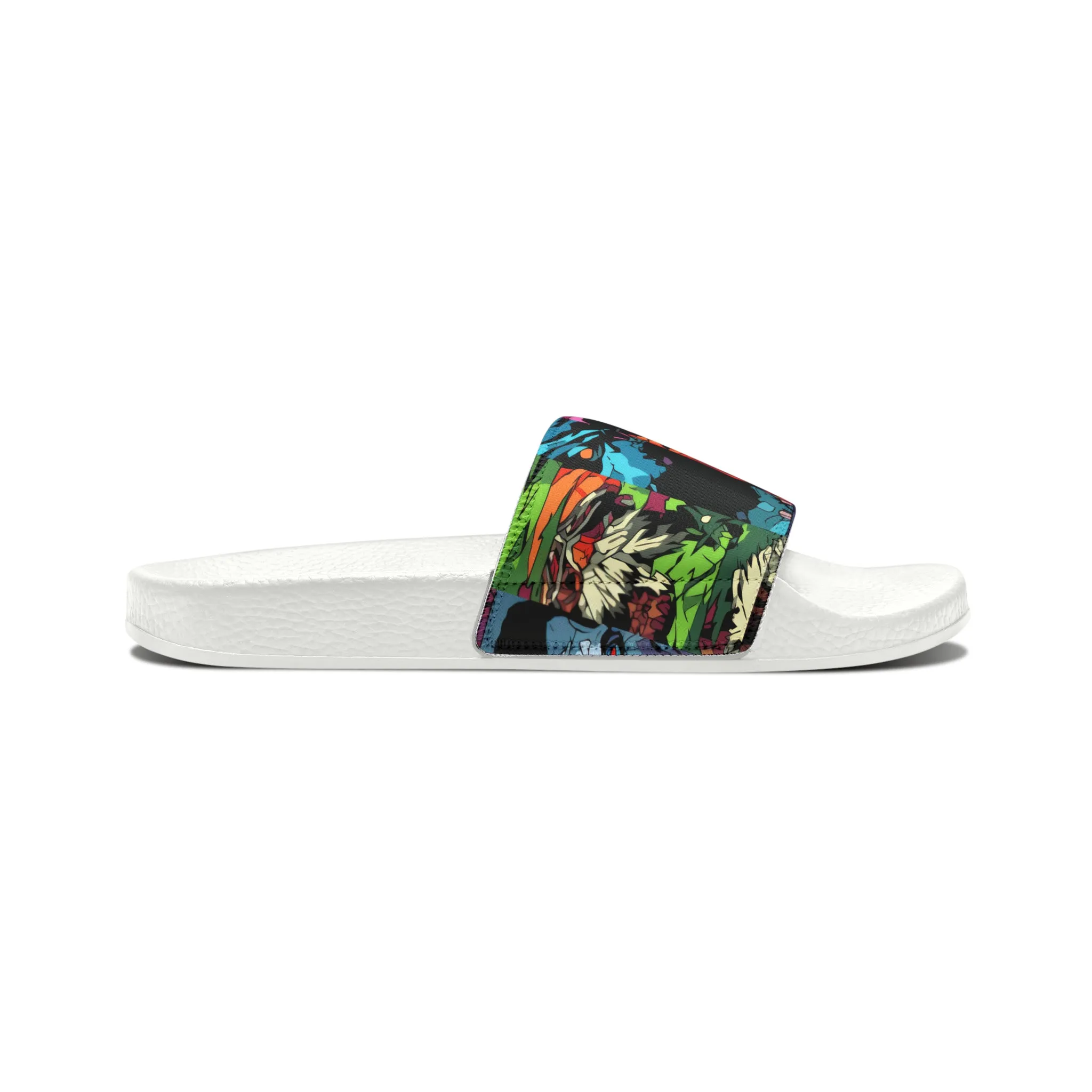 Men's Slide Sandals - Spooky Monsters Anime Beta