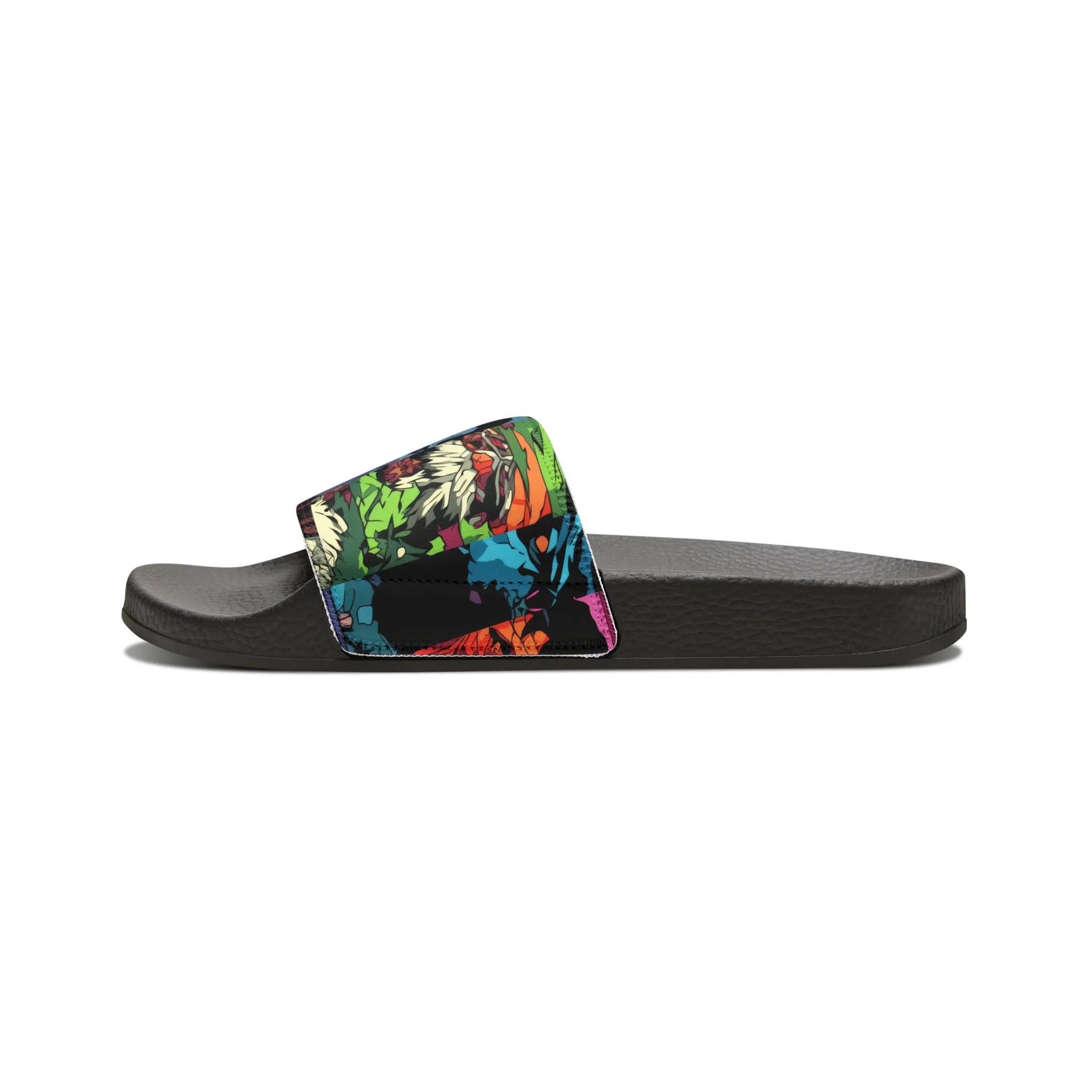 Men's Slide Sandals - Spooky Monsters Anime Beta