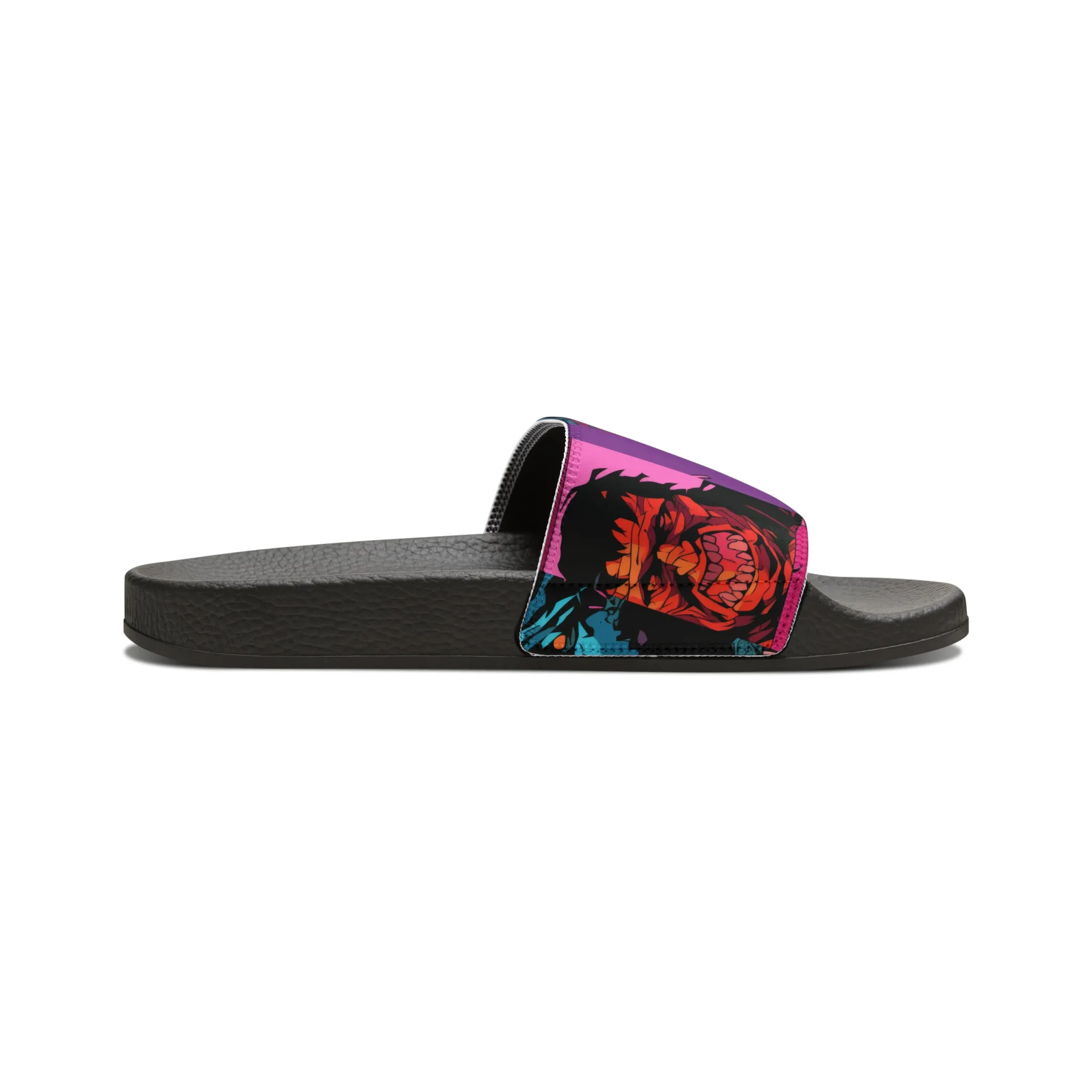 Men's Slide Sandals - Spooky Monsters Anime Beta