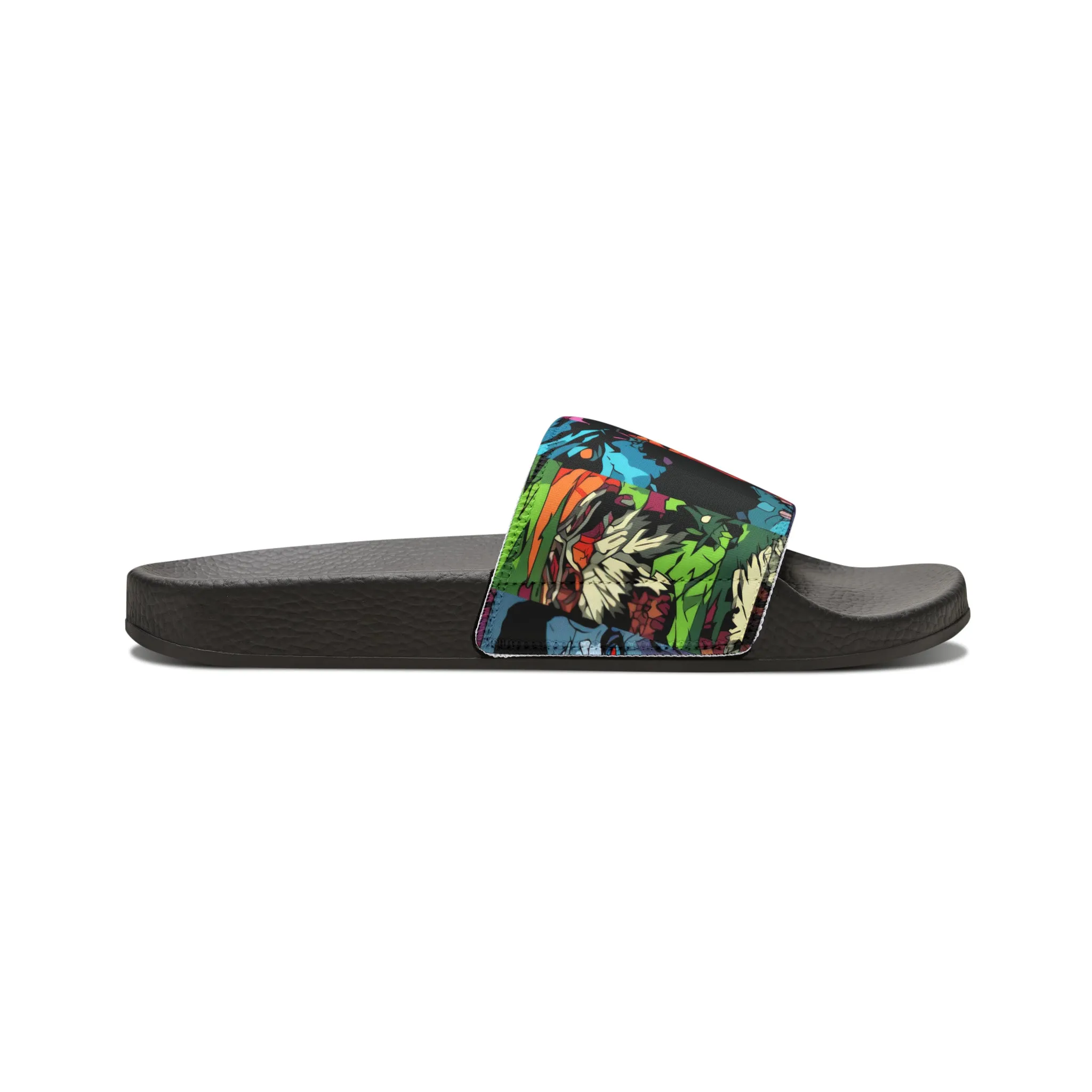 Men's Slide Sandals - Spooky Monsters Anime Beta