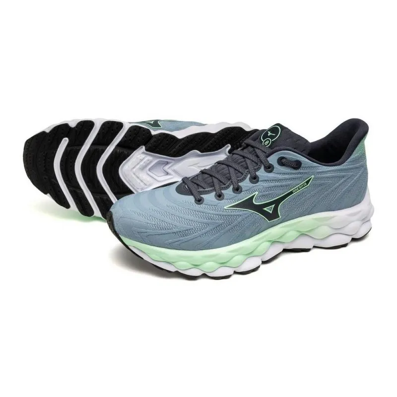 Mizuno Men's Wave Sky 8 - Citadel/Vintage Indigo