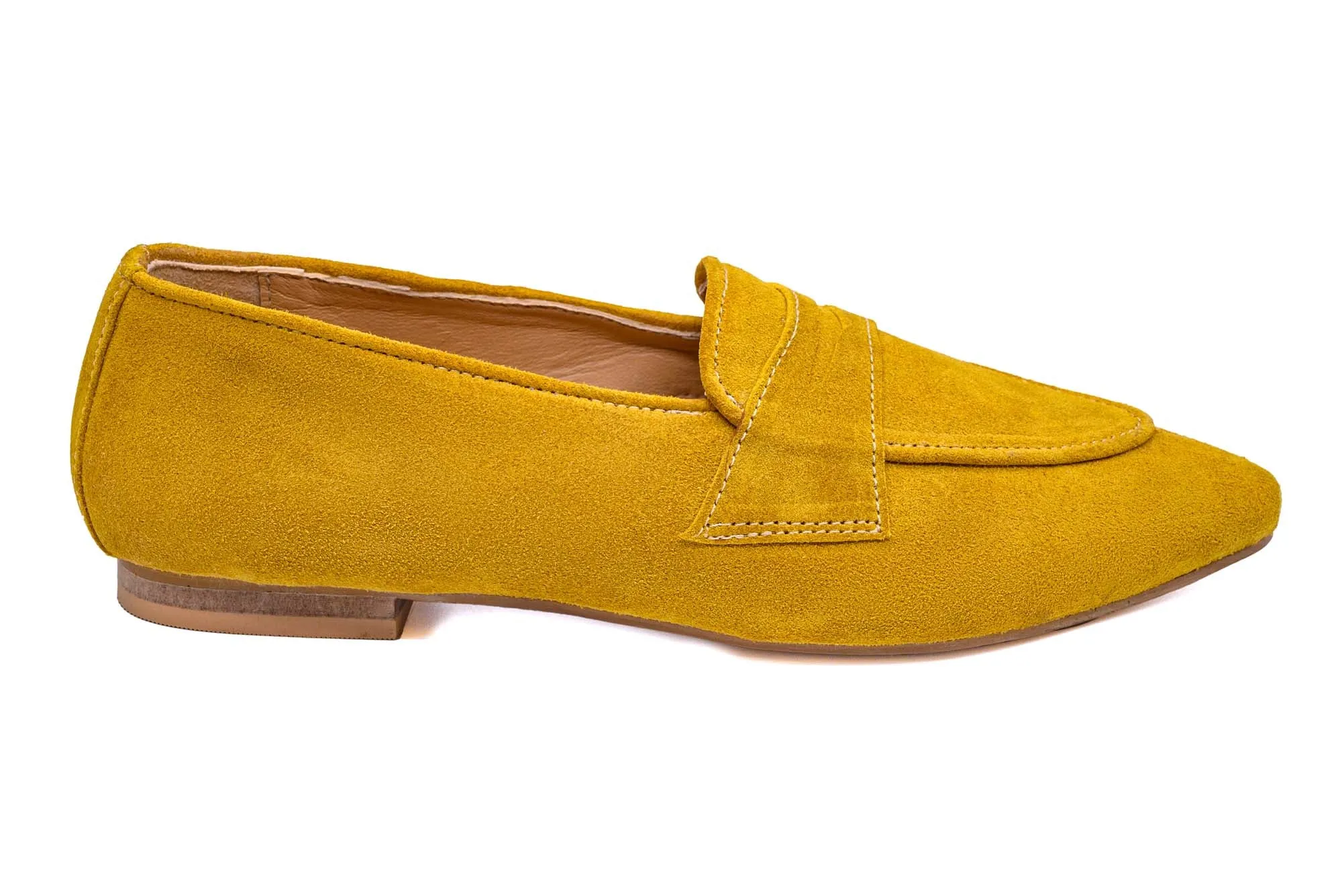 Mustard Suede Loafer