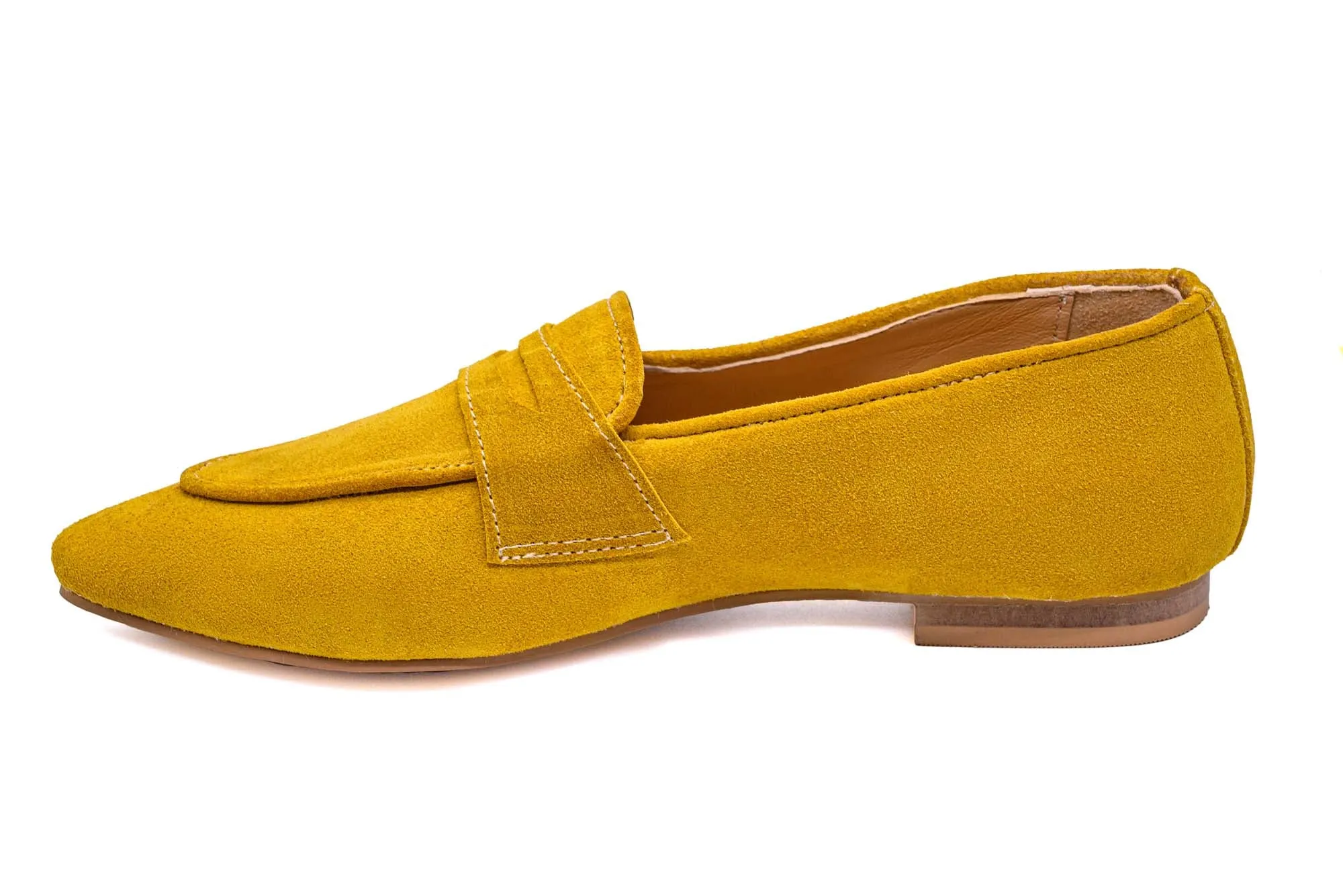 Mustard Suede Loafer