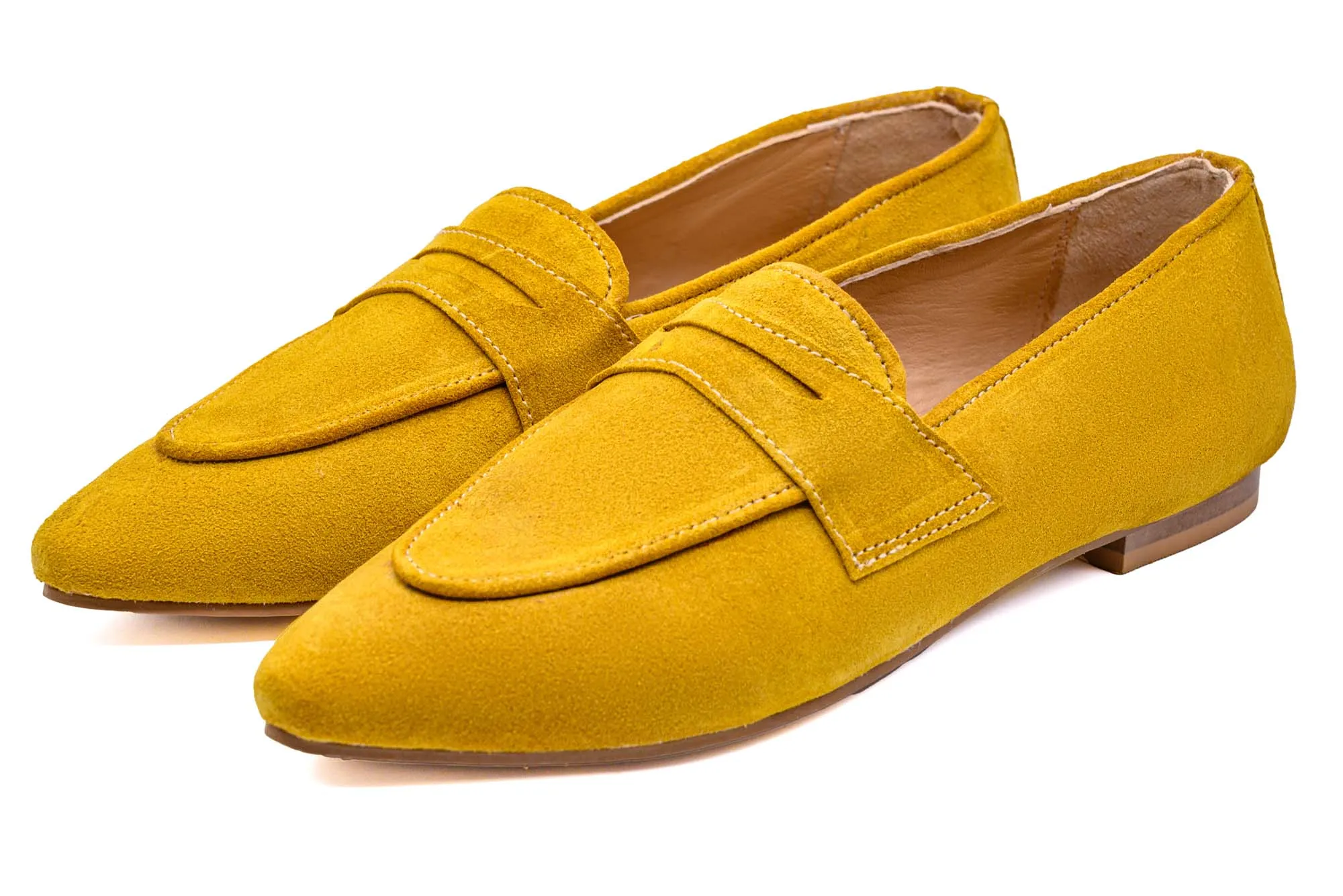 Mustard Suede Loafer