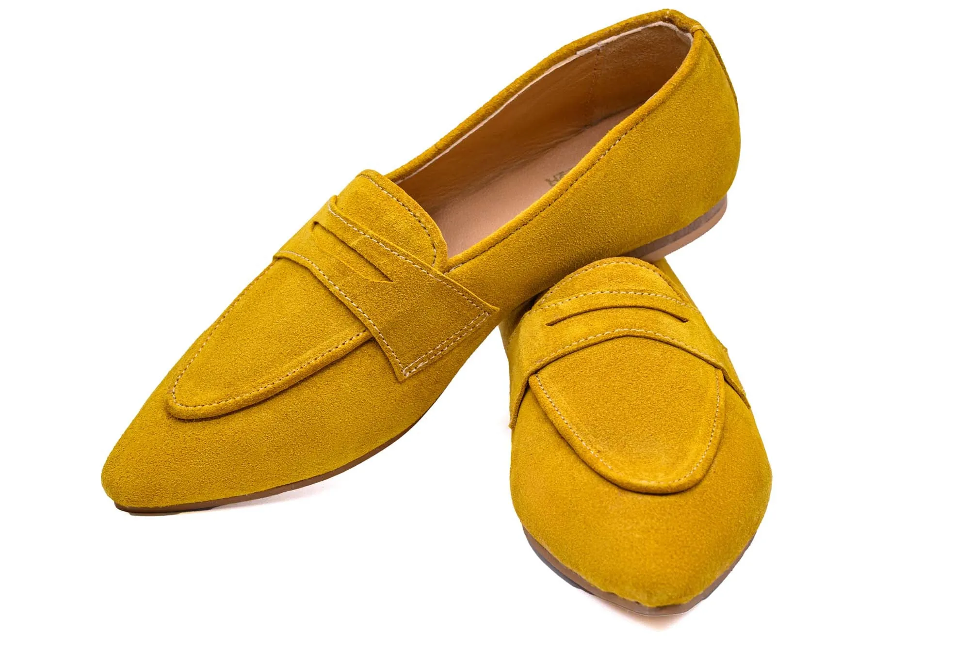 Mustard Suede Loafer