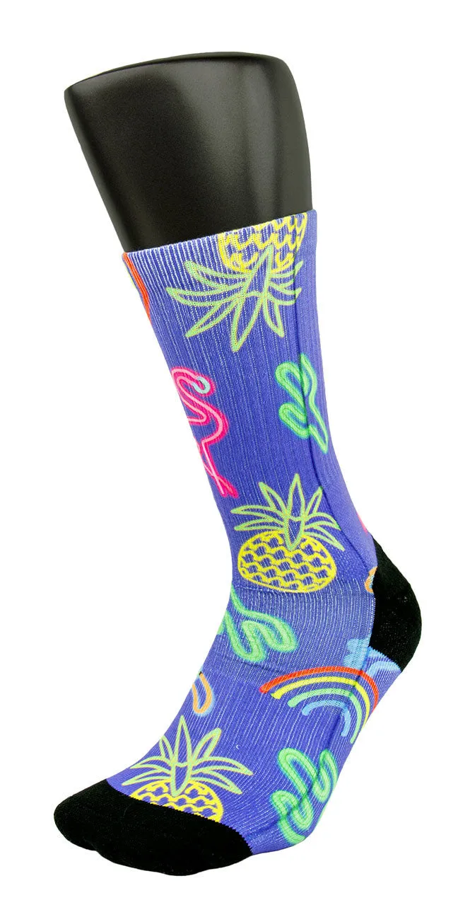 Neon Paradise CES Custom Socks