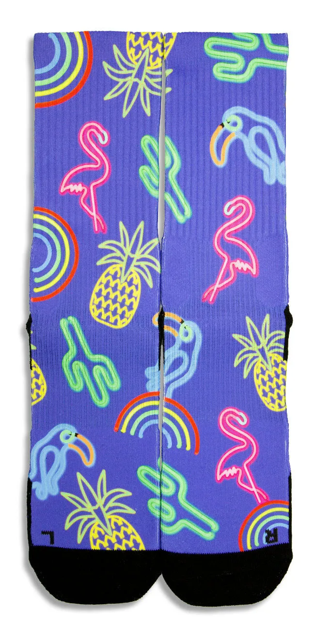 Neon Paradise CES Custom Socks