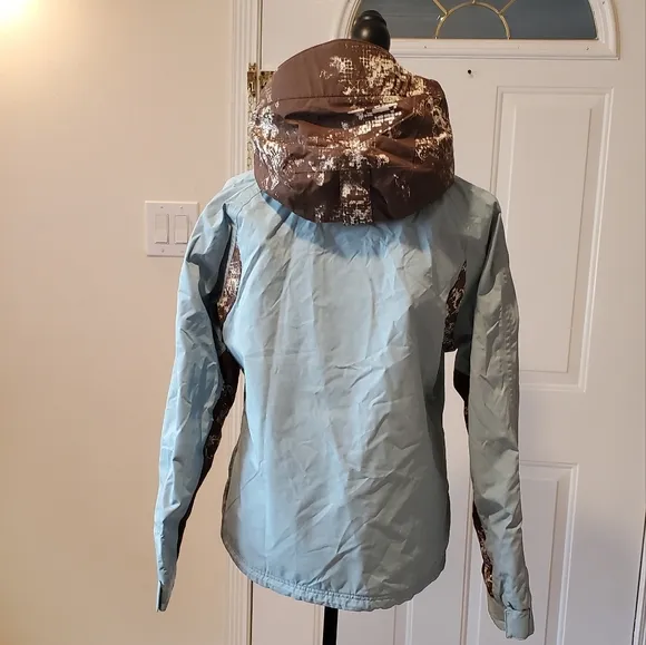 NILS Ski Insulated Women's Jacket Teal Green Detachable Hood M
