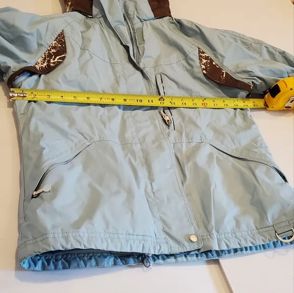NILS Ski Insulated Women's Jacket Teal Green Detachable Hood M