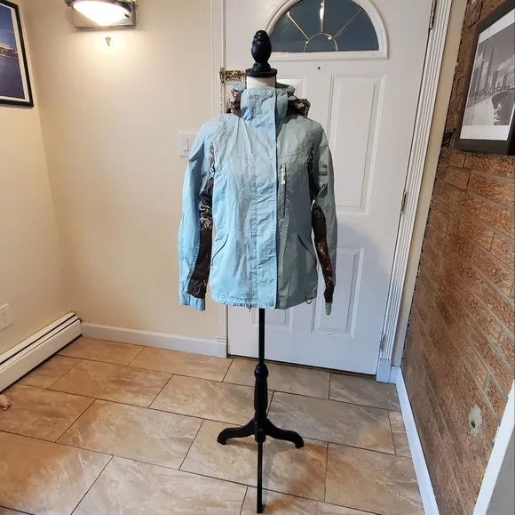 NILS Ski Insulated Women's Jacket Teal Green Detachable Hood M